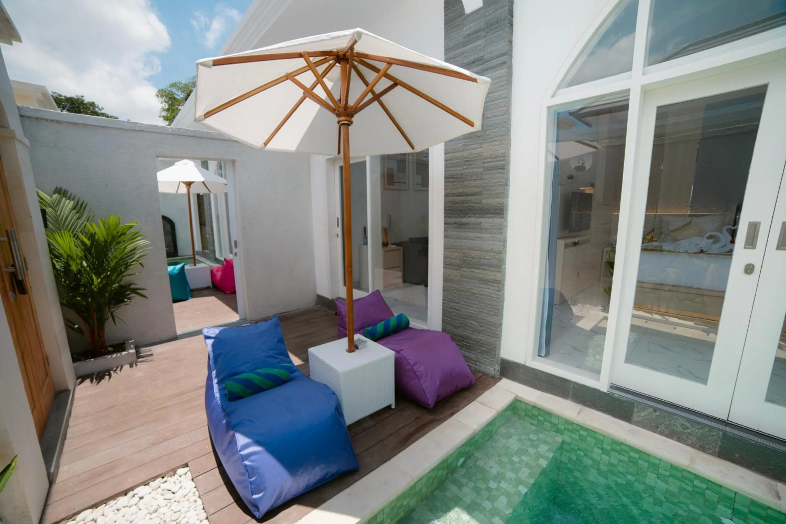 Swimming pool in Dikubu Bali Villa and Suites