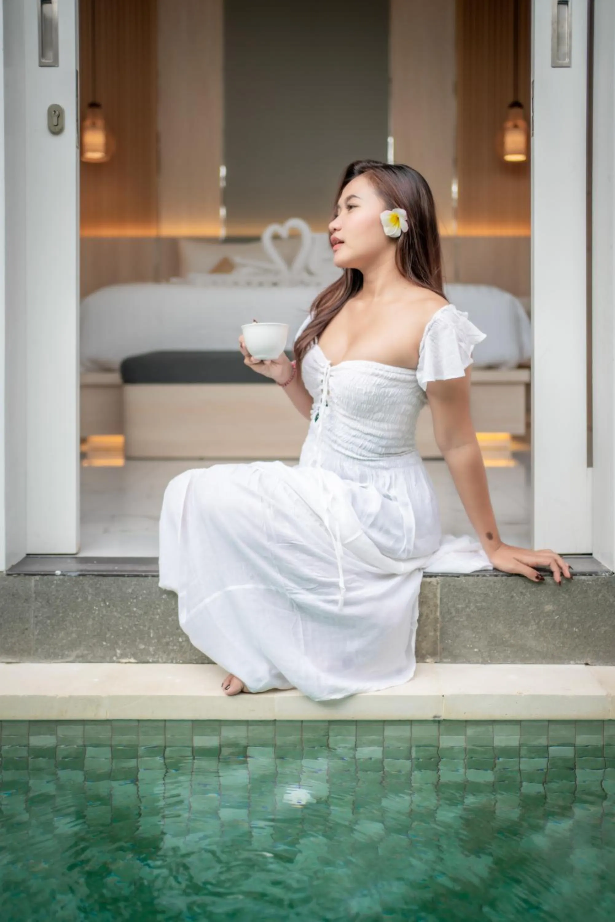 Swimming pool in Dikubu Bali Villa and Suites