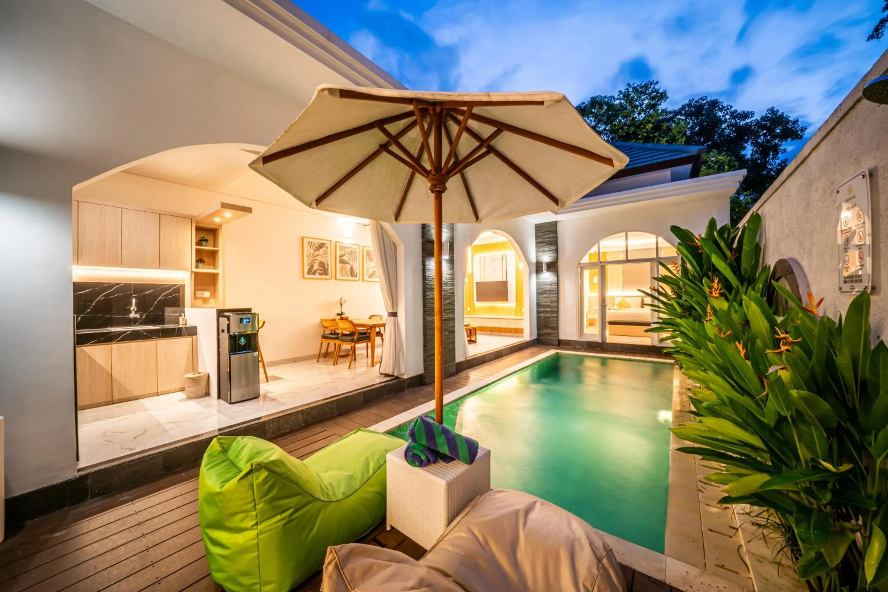 Swimming pool in Dikubu Bali Villa and Suites