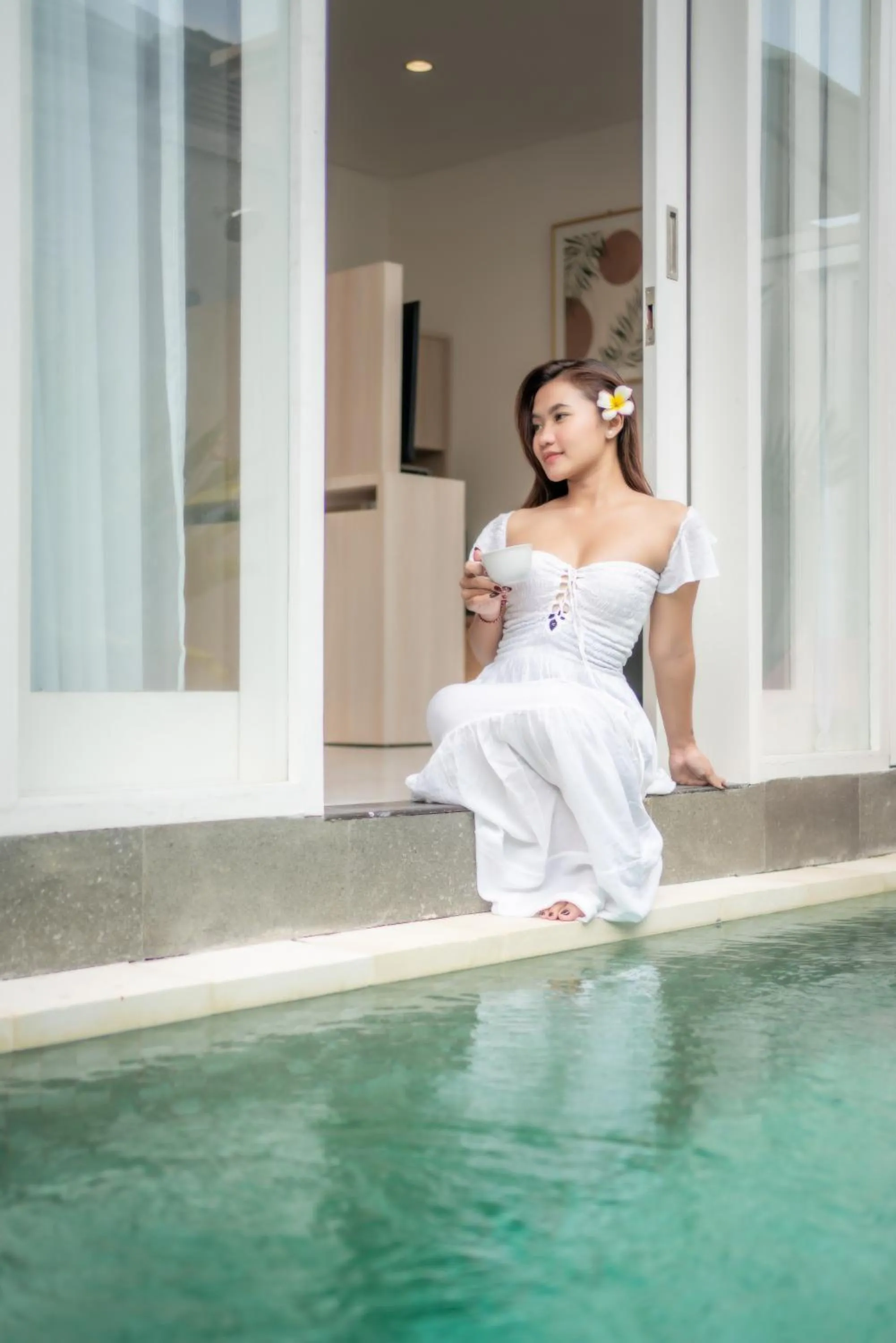 Swimming pool in Dikubu Bali Villa and Suites