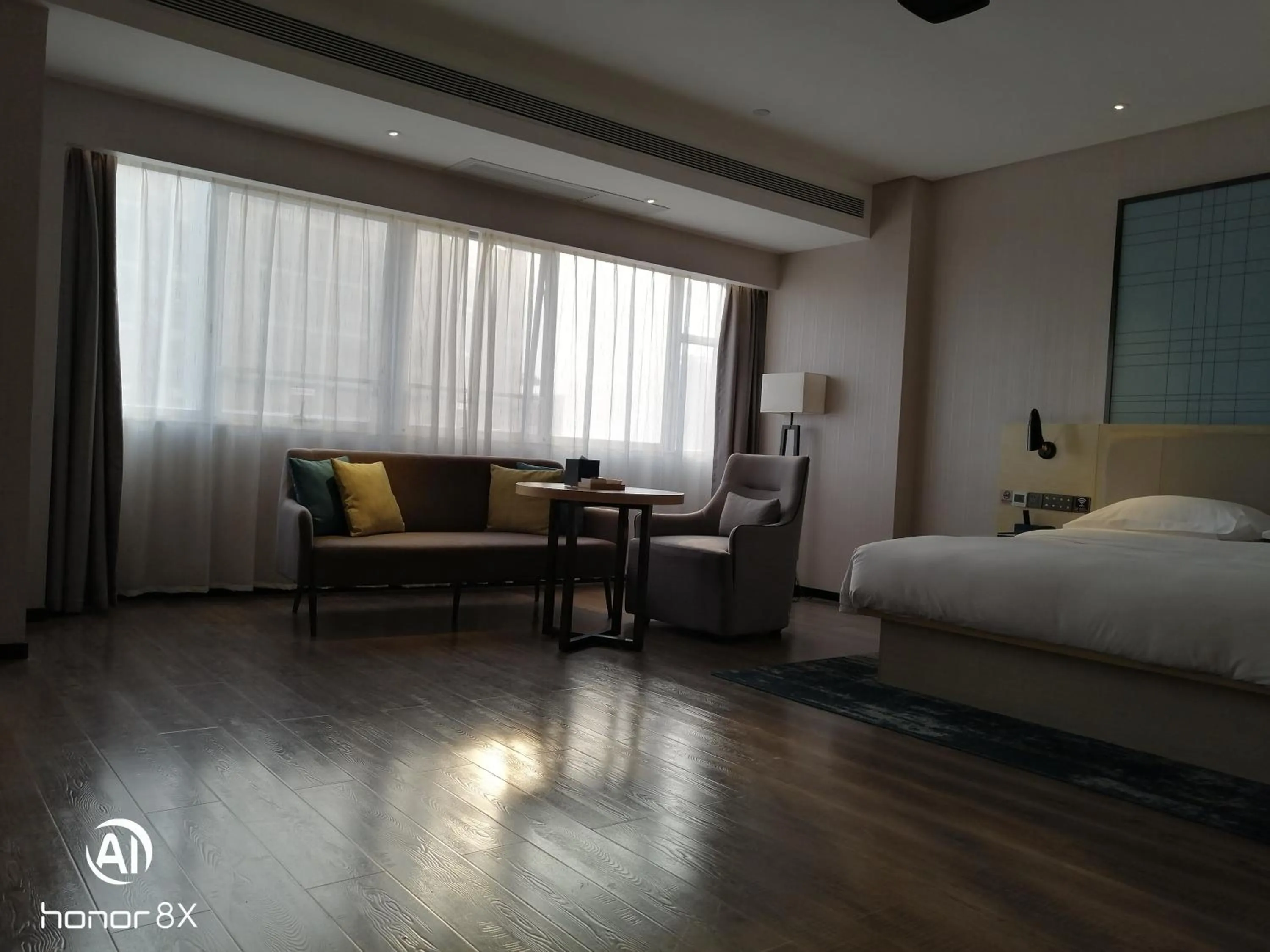 View (from property/room), Bed in Echarm Hotel Guigang Pingnan Central Plaza Branch