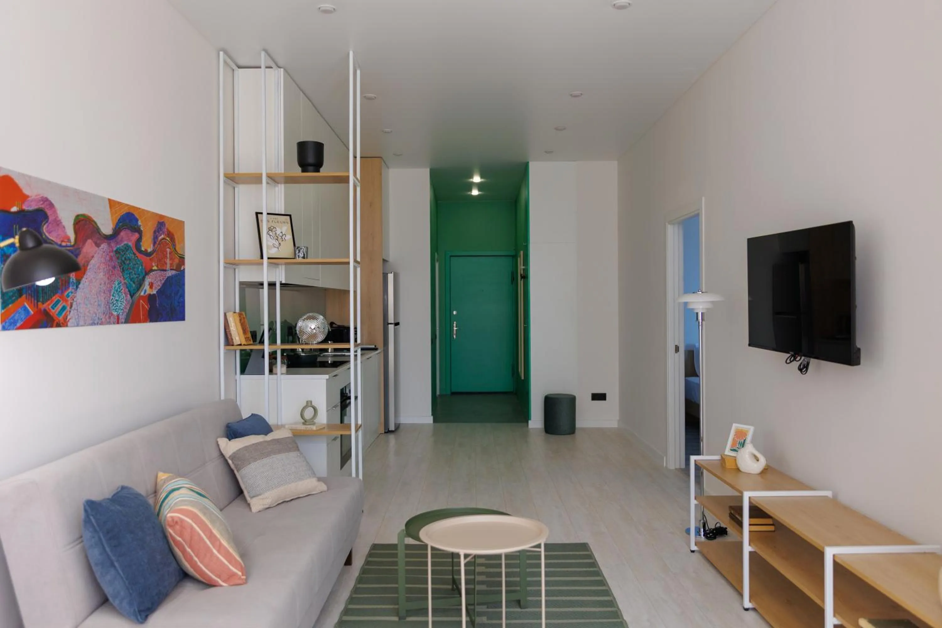 Communal lounge/ TV room in RIS Central Apartments Yerevan