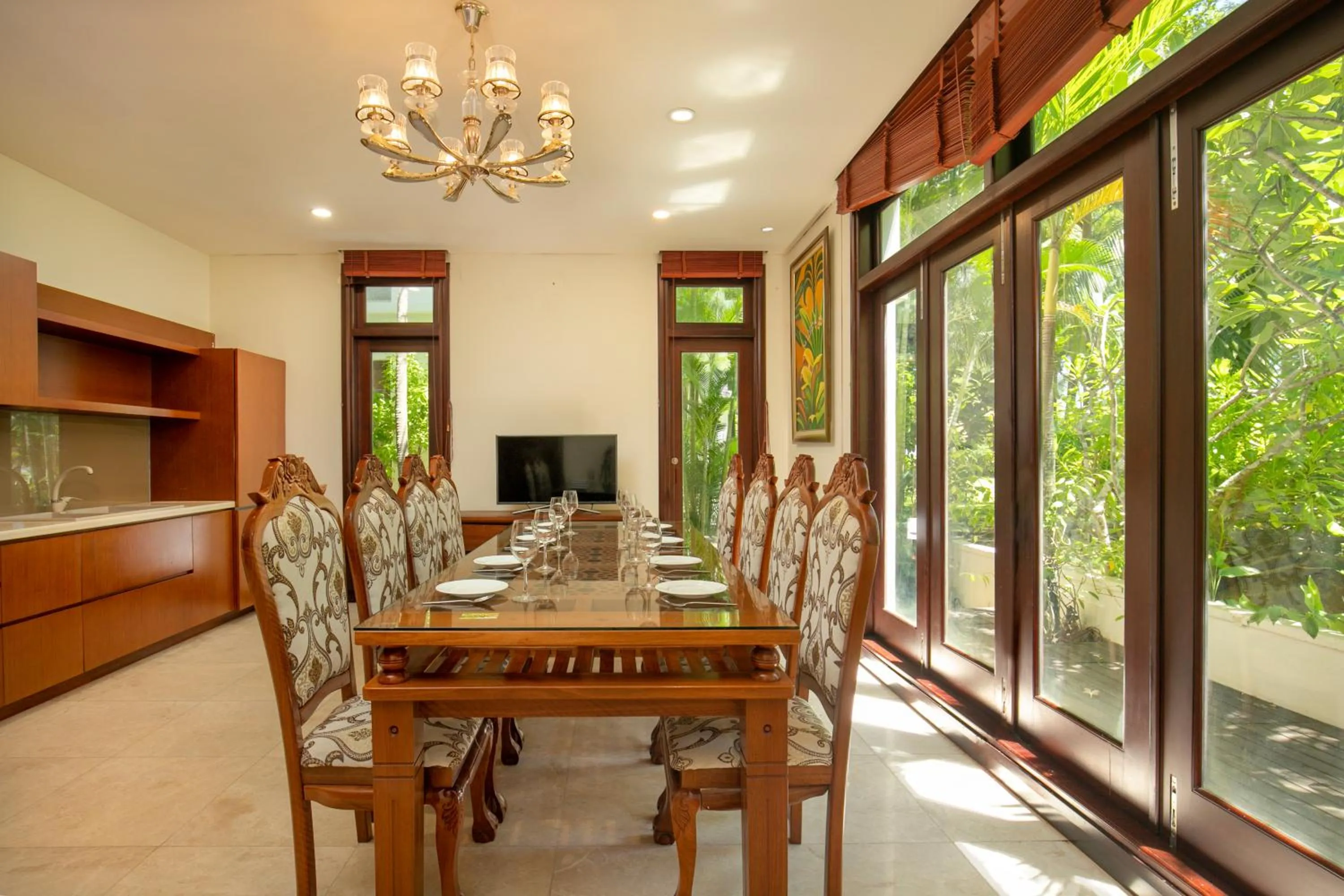 Communal lounge/ TV room in Purama Villas Luxury Resort Da Nang