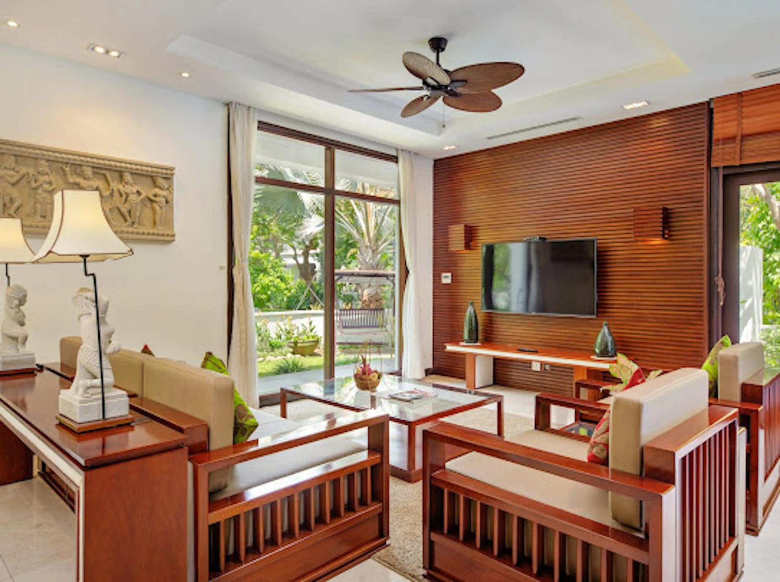Communal lounge/ TV room in Purama Villas Luxury Resort Da Nang