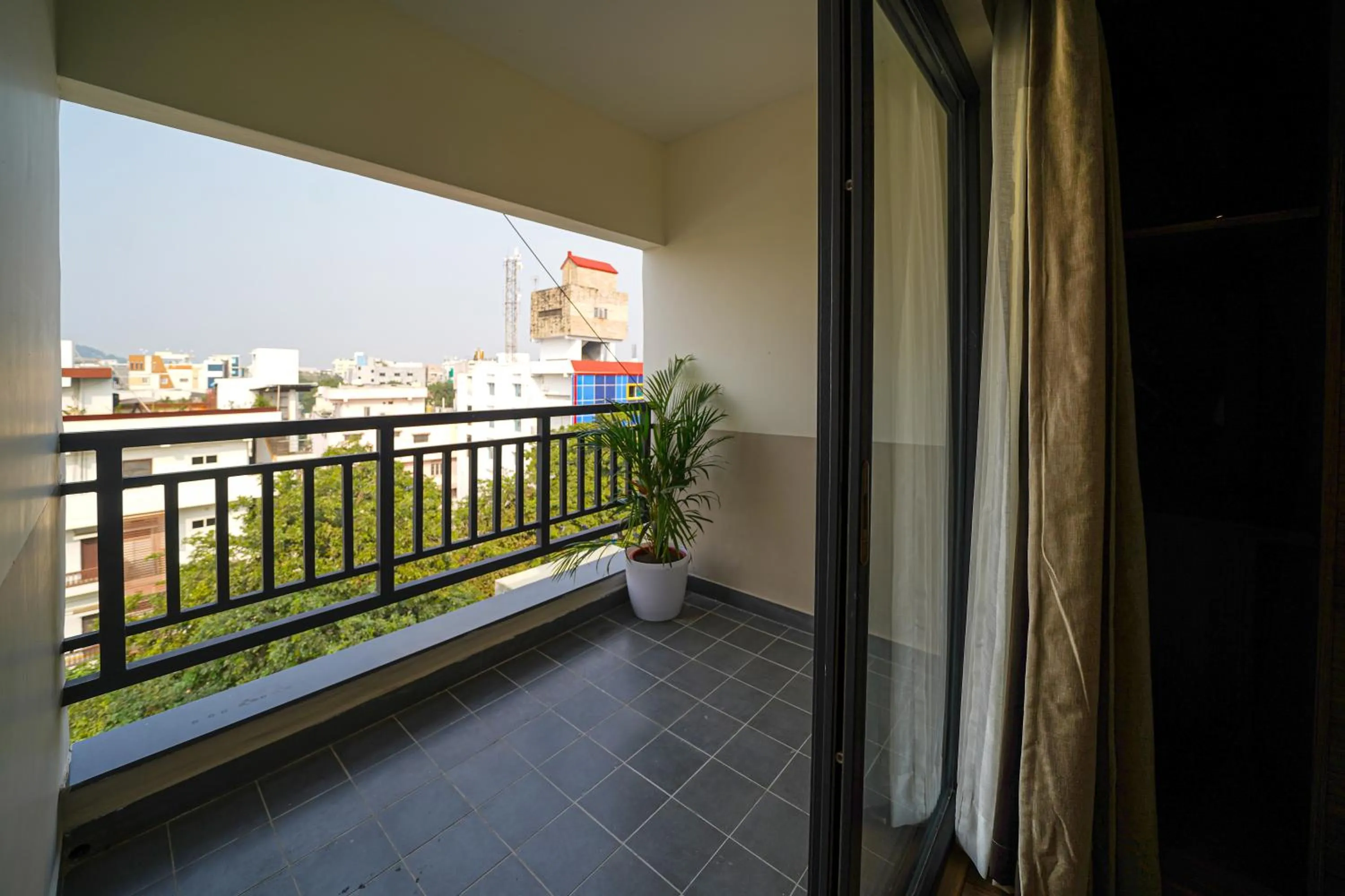 Balcony/Terrace in Olive Hotel Benz Circle, Vijayawada by Embassy Group