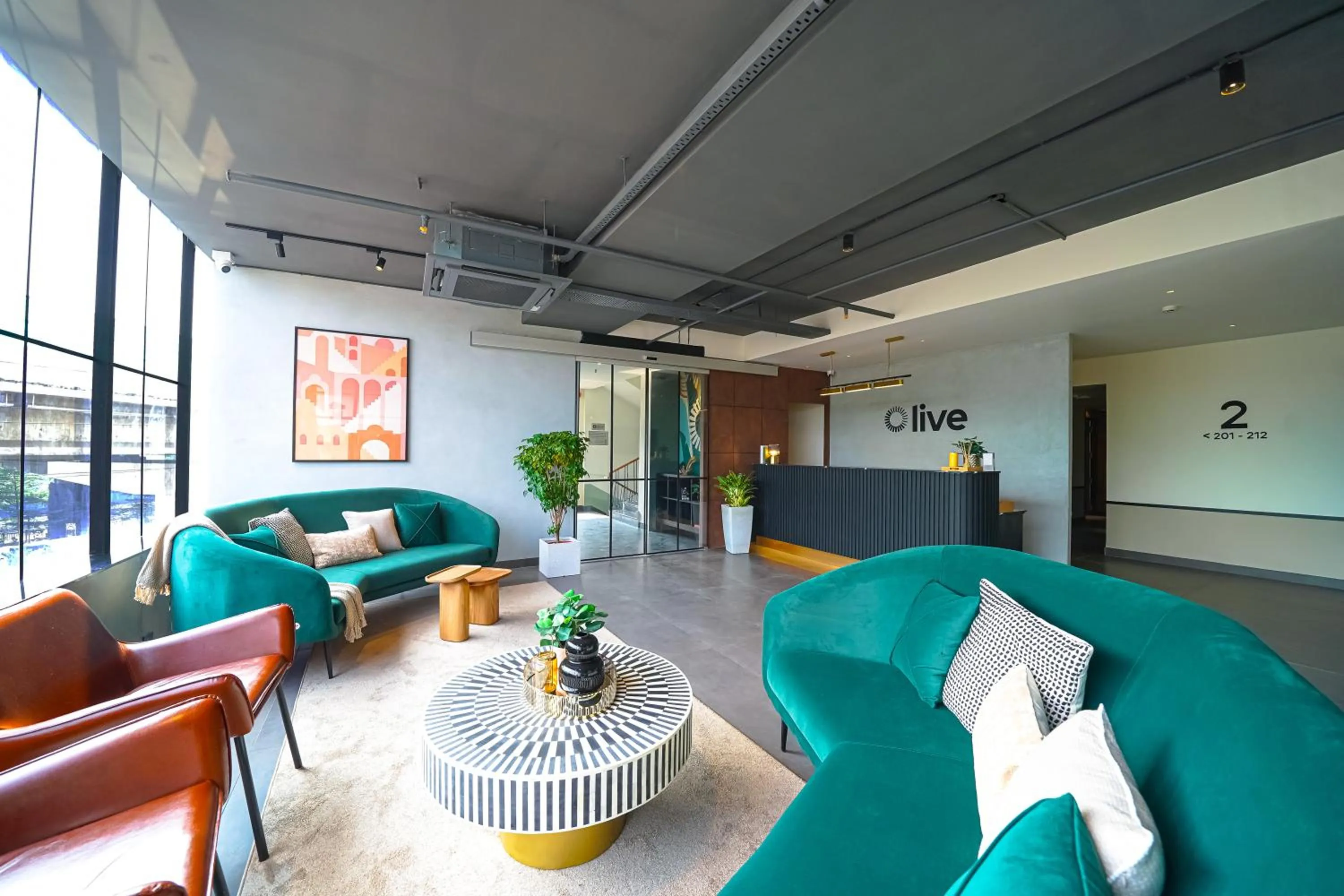 Lobby or reception in Olive Hotel Benz Circle, Vijayawada by Embassy Group