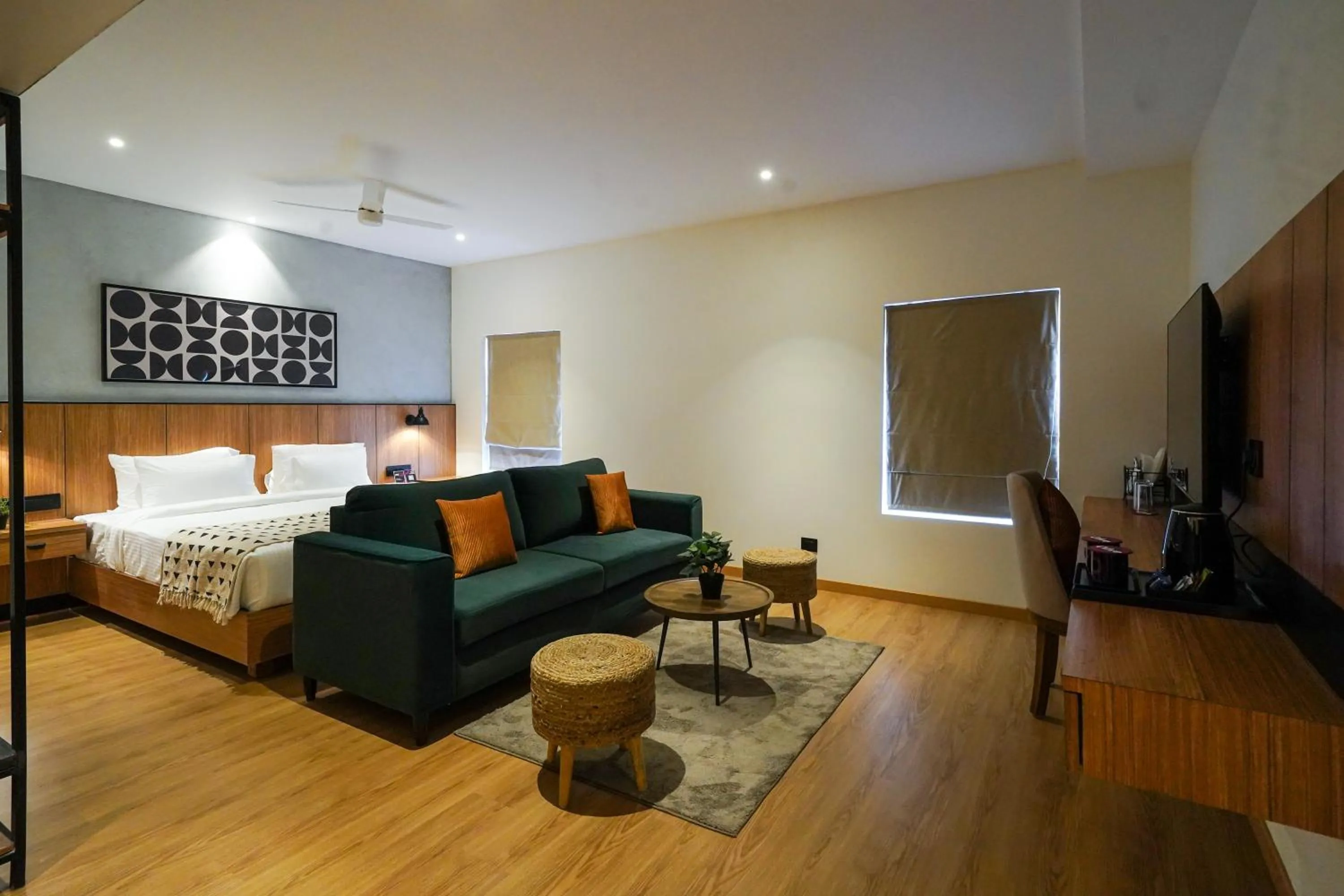 Bedroom, Bed in Olive Hotel Benz Circle, Vijayawada by Embassy Group