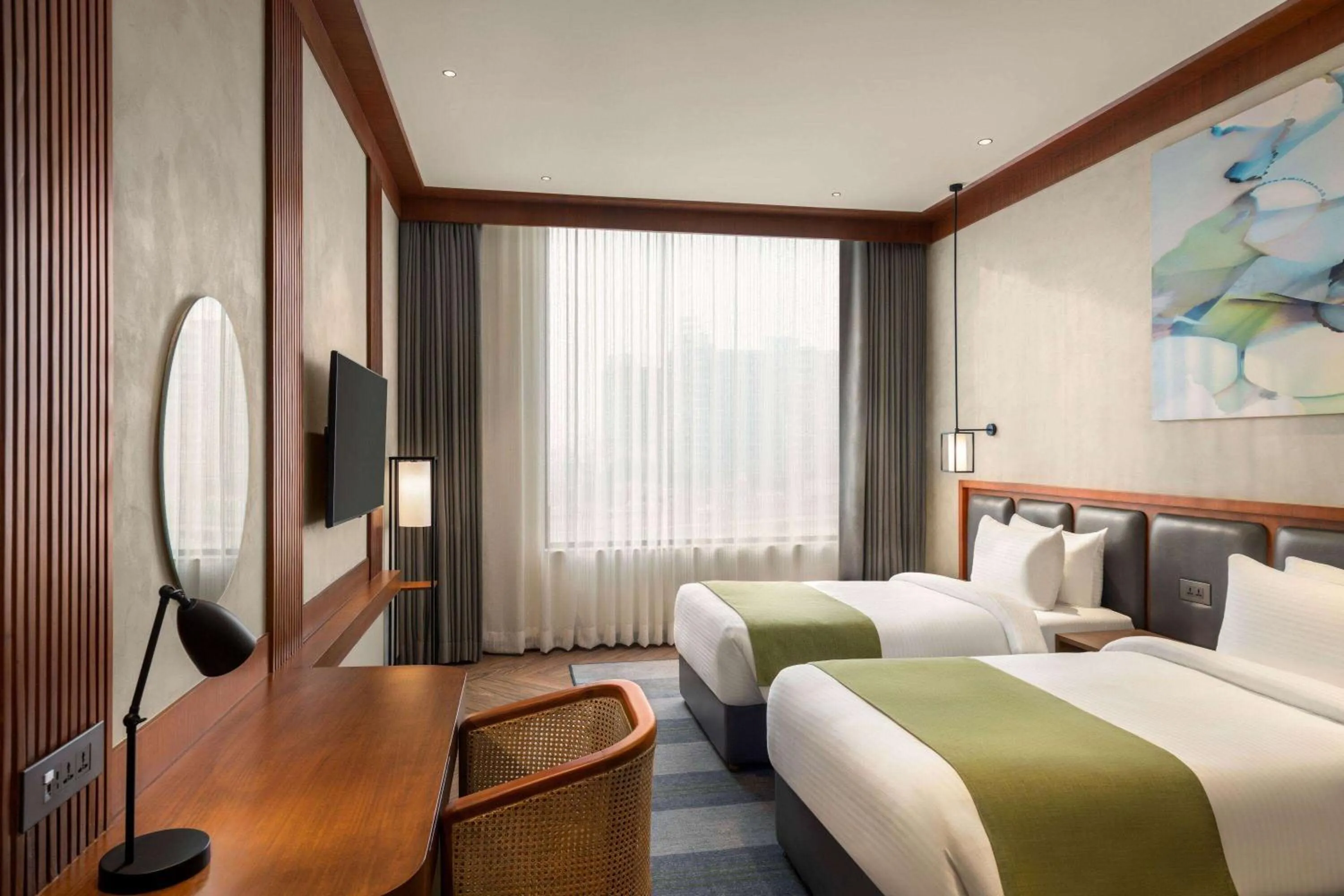 Photo of the whole room, Bed in Wyndham Garden Sonipat Murthal