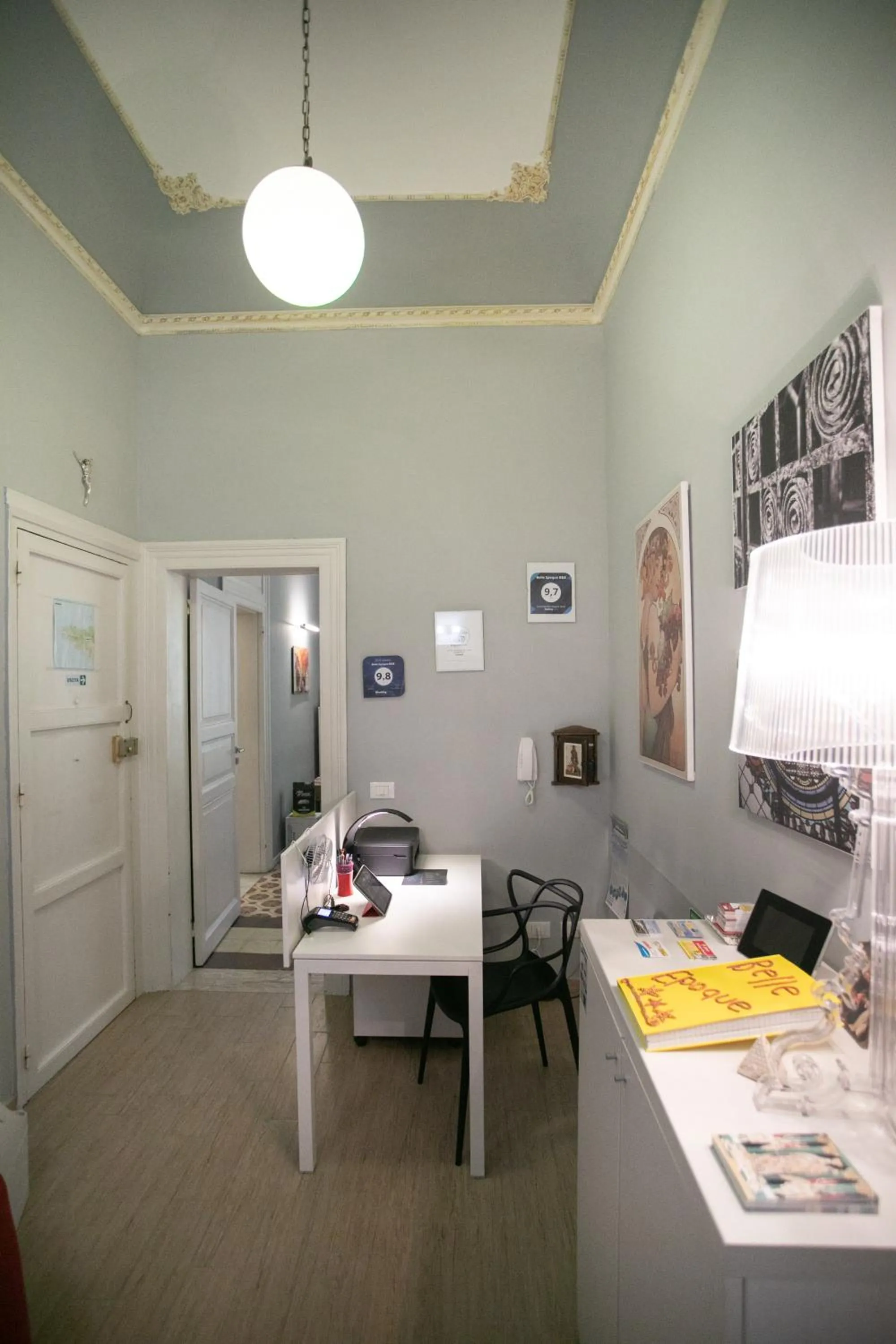 Lobby or reception in Belle Epoque B&B