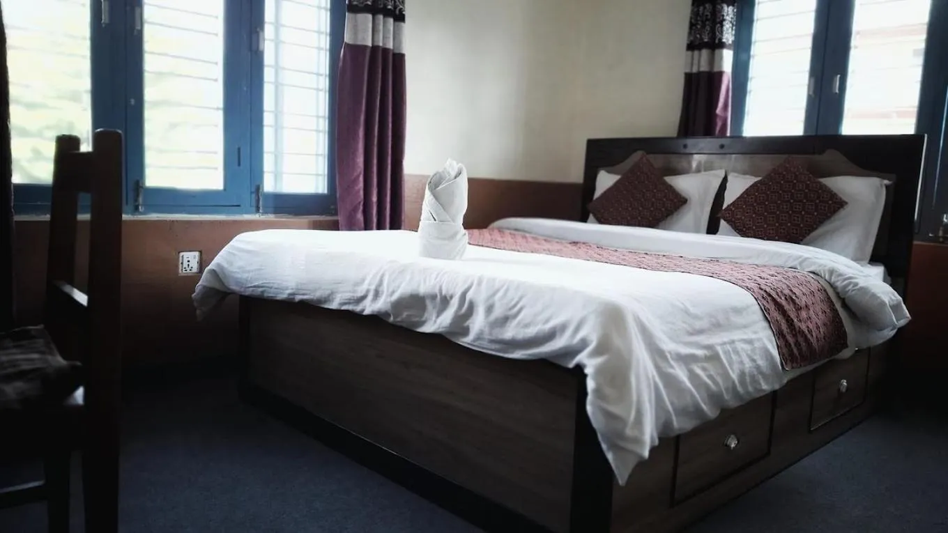 Bed in Hotel Deep Oasis Pokhara