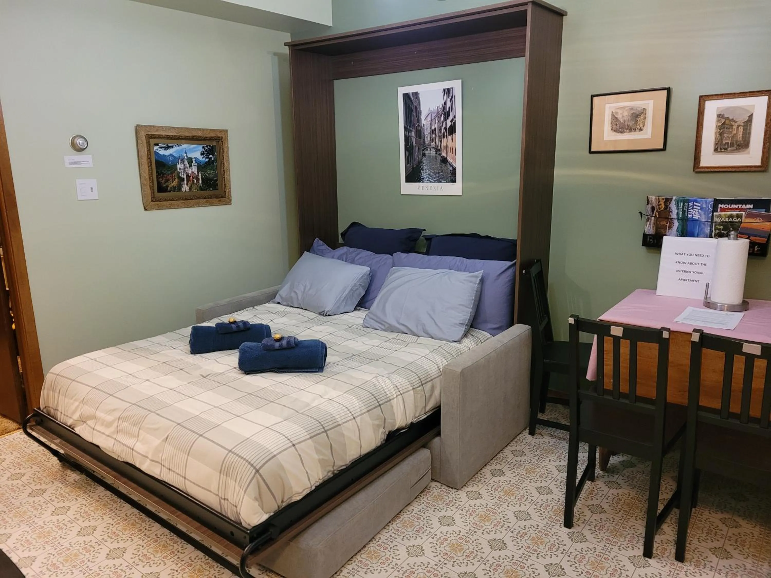 Bed in Bowering Lodge