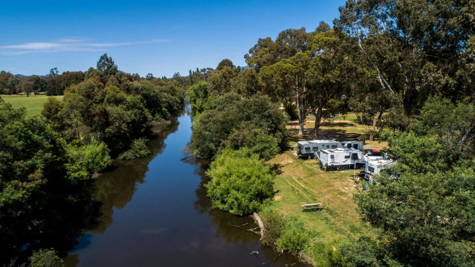 River view in BIG4 Taggerty Holiday Park
