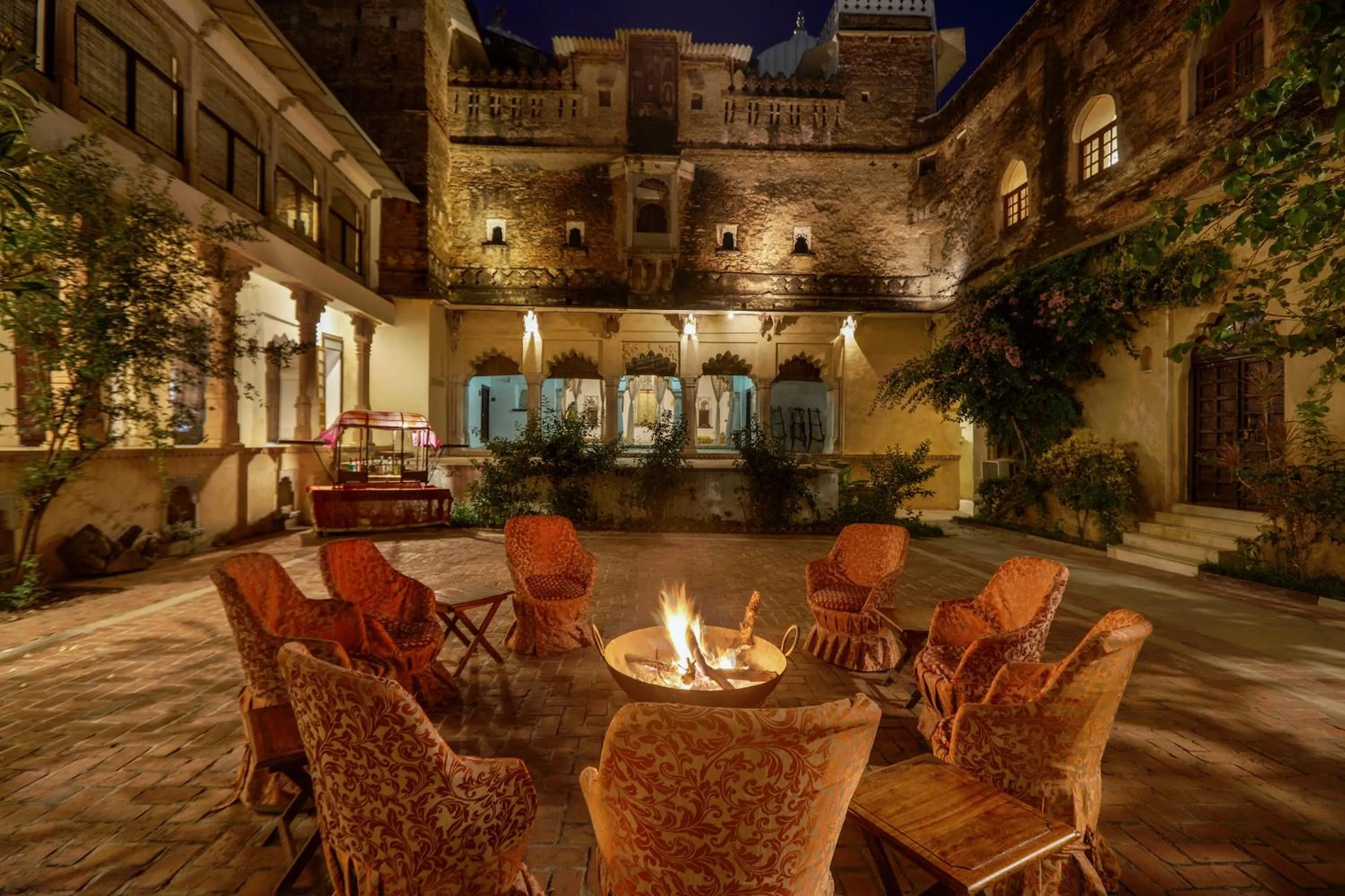 Seating area in Hotel Castle Bijaipur