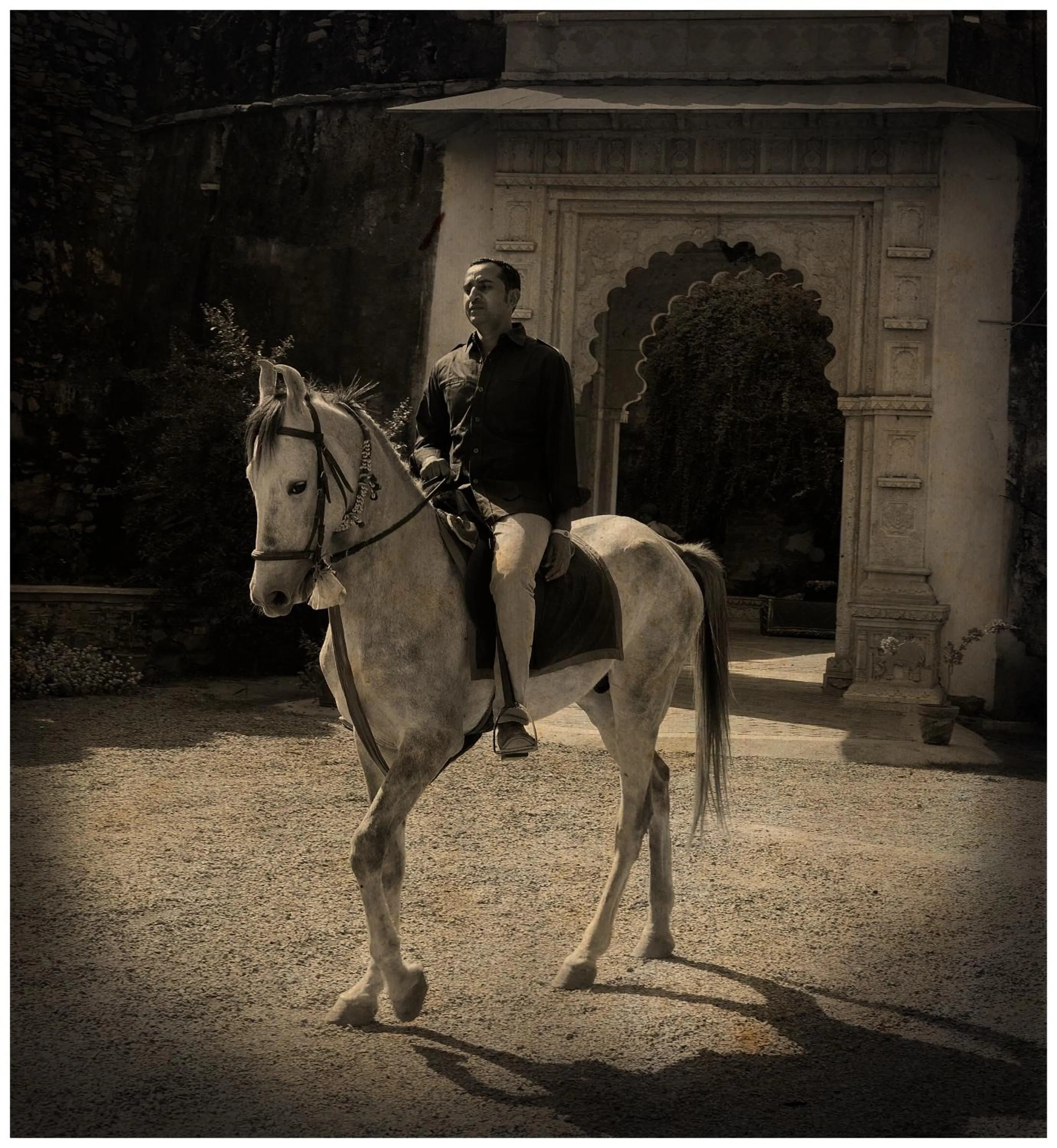 Horse-riding in Hotel Castle Bijaipur