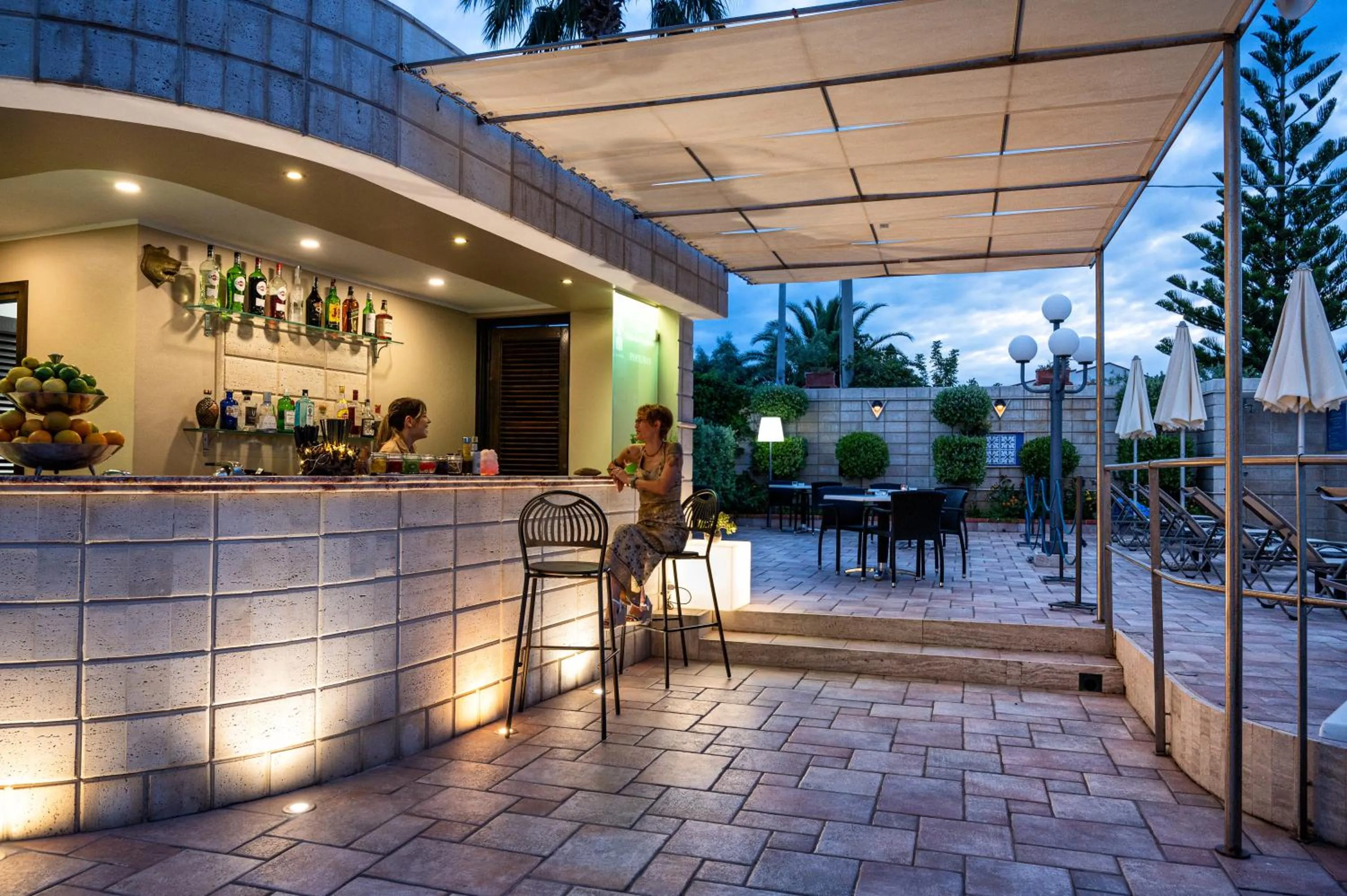 Lounge or bar in Hotiday Cefalù Mazzaforno