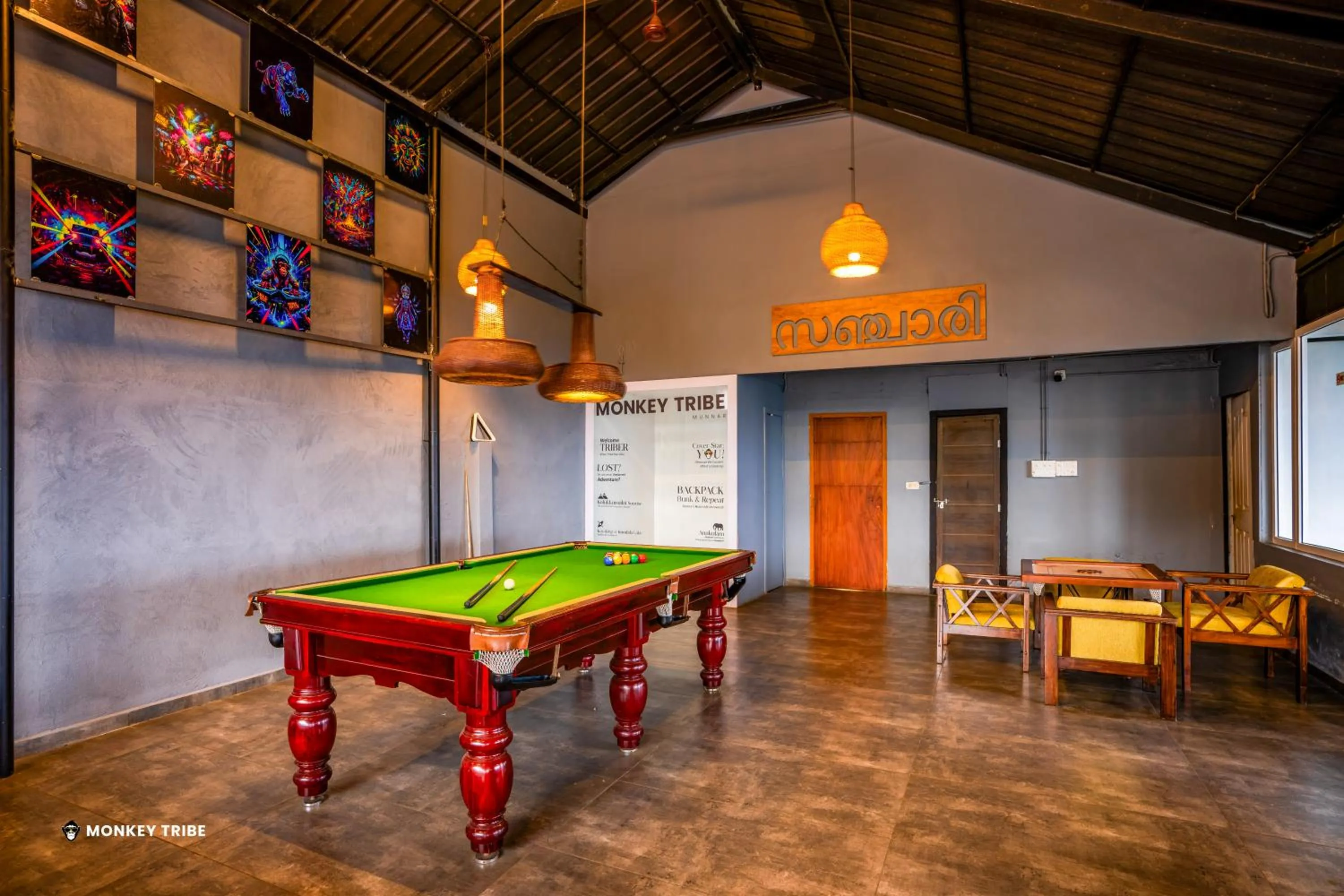 Game Room in Monkey Tribe Munnar