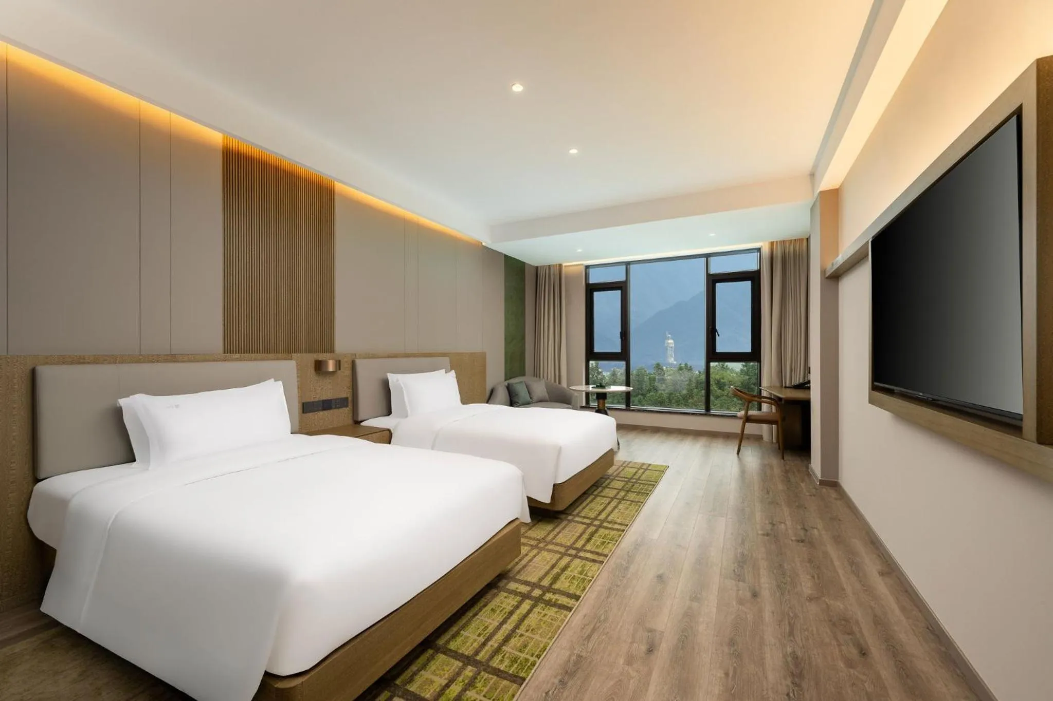 Photo of the whole room, Bed in Holiday Inn Jiuhua Mountain Hot Spring by IHG