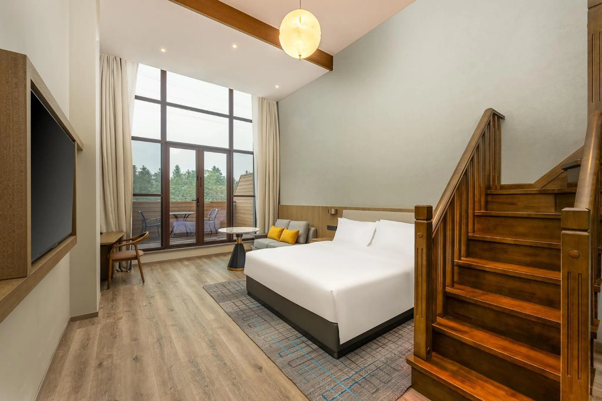 TV and multimedia, Bed in Holiday Inn Jiuhua Mountain Hot Spring by IHG
