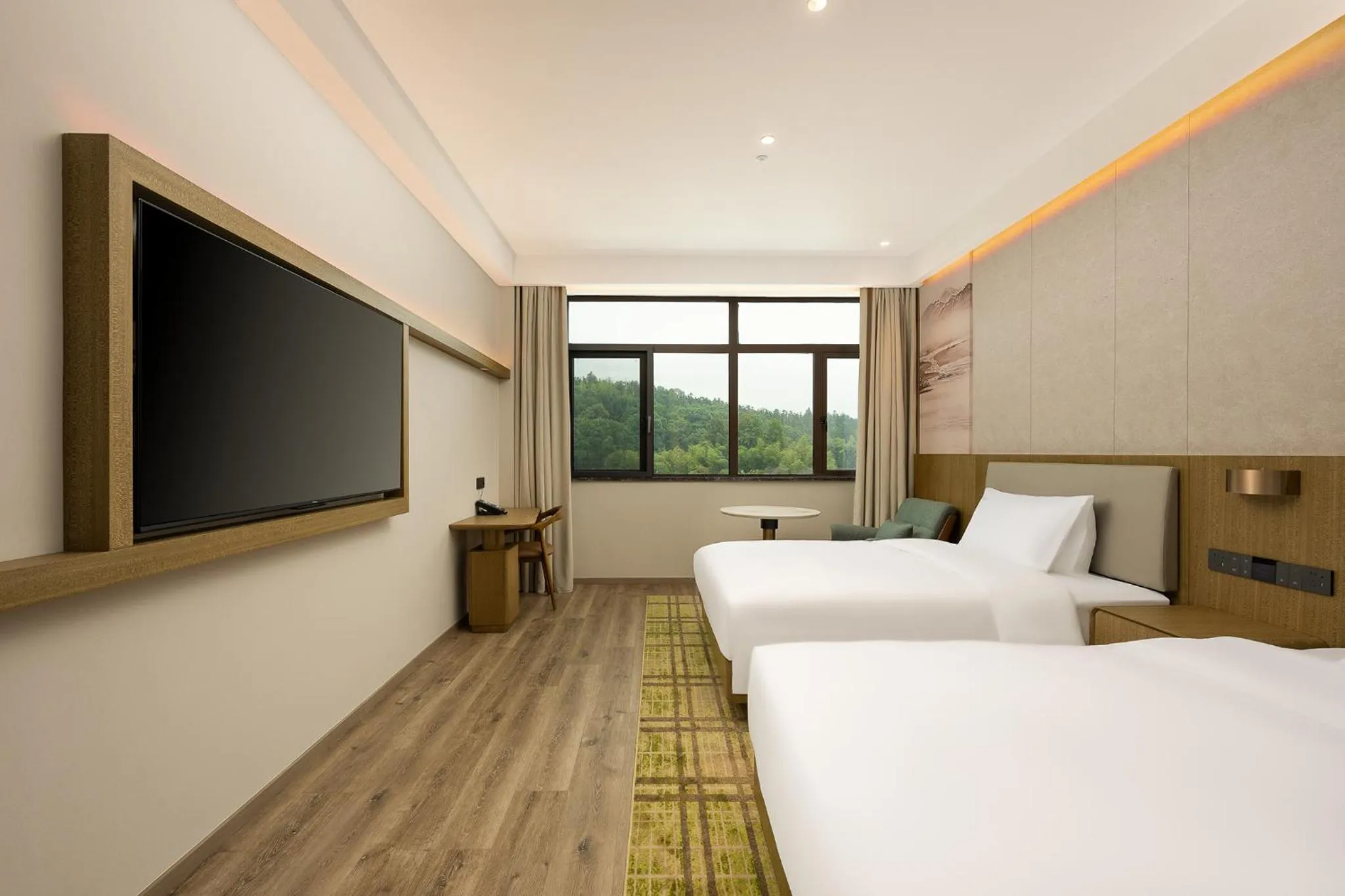 Bedroom, Bed in Holiday Inn Jiuhua Mountain Hot Spring by IHG