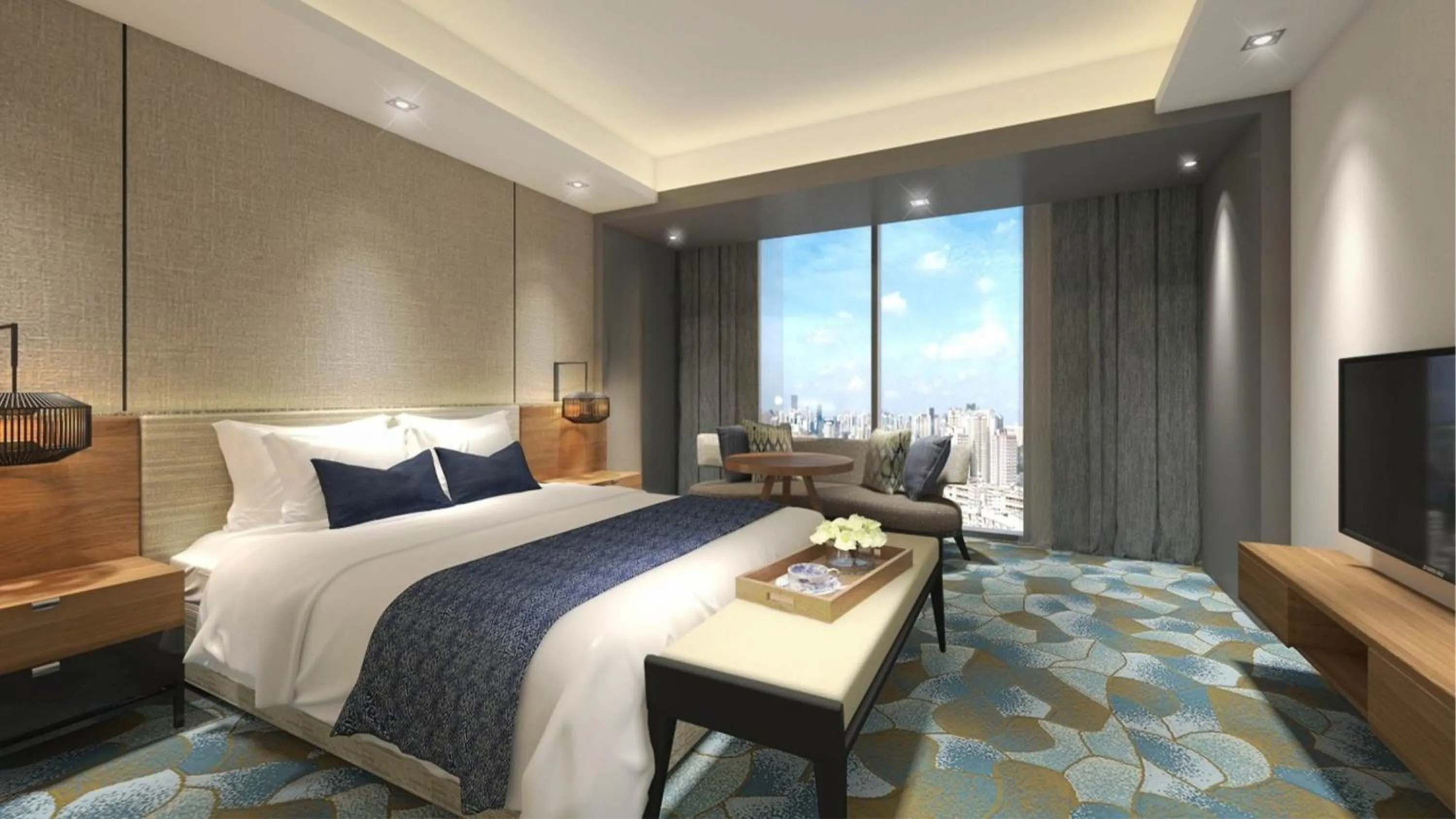 Photo of the whole room, Bed in Holiday Inn & Suites Penang Prai by IHG