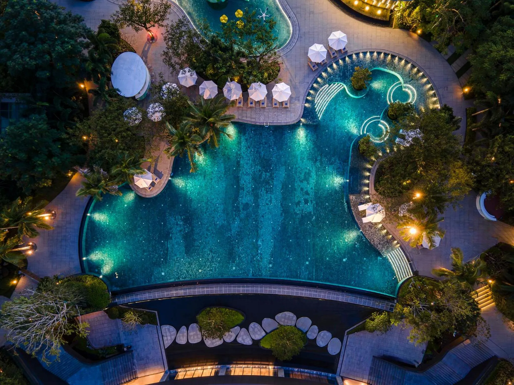 Swimming pool in Crowne Plaza Sanya Yazhou Bay by IHG