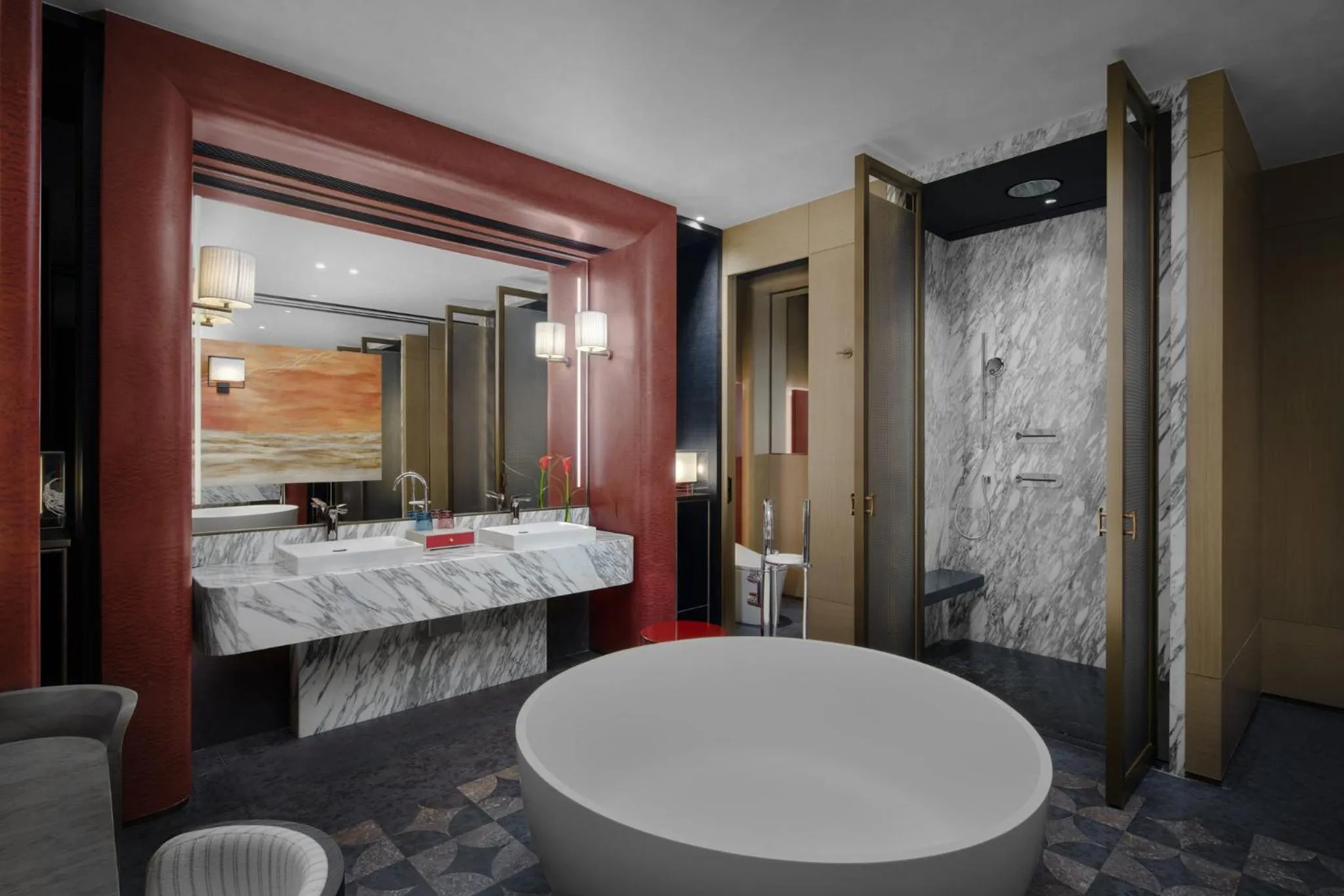 Bathroom, Bed in HUALUXE Shenzhen Bao'an