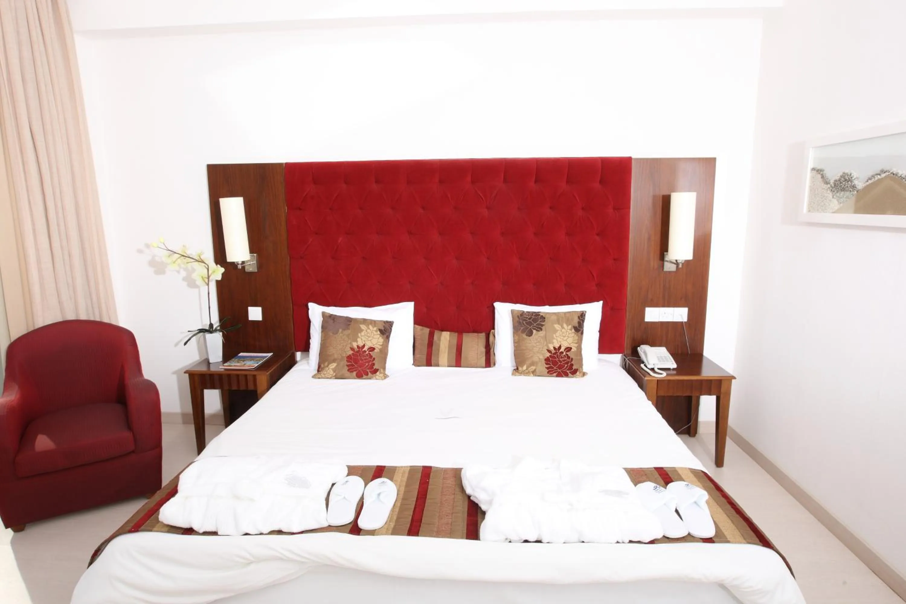 Bed in Vrissiana Boutique Beach Hotel