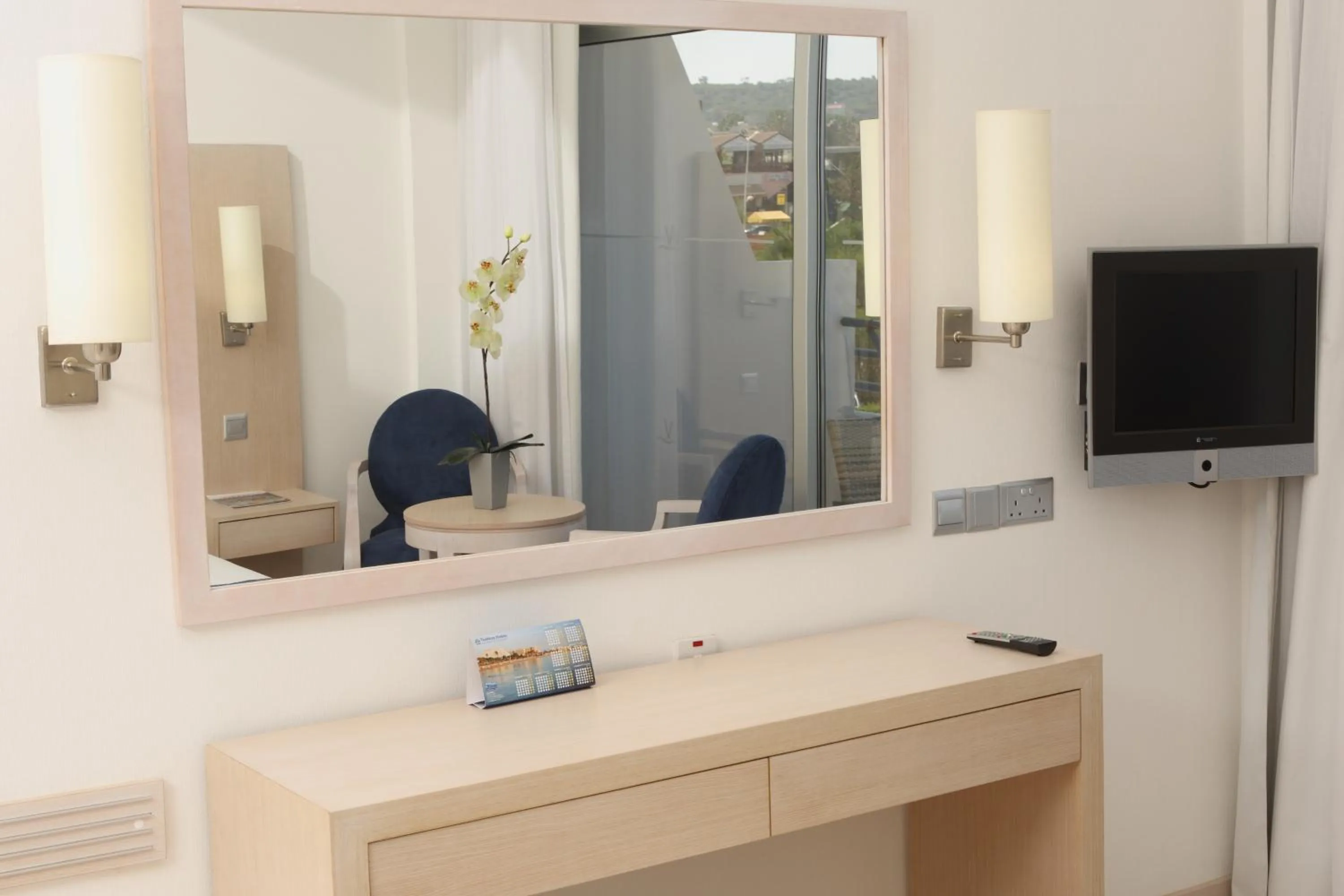 TV and multimedia in Vrissiana Boutique Beach Hotel