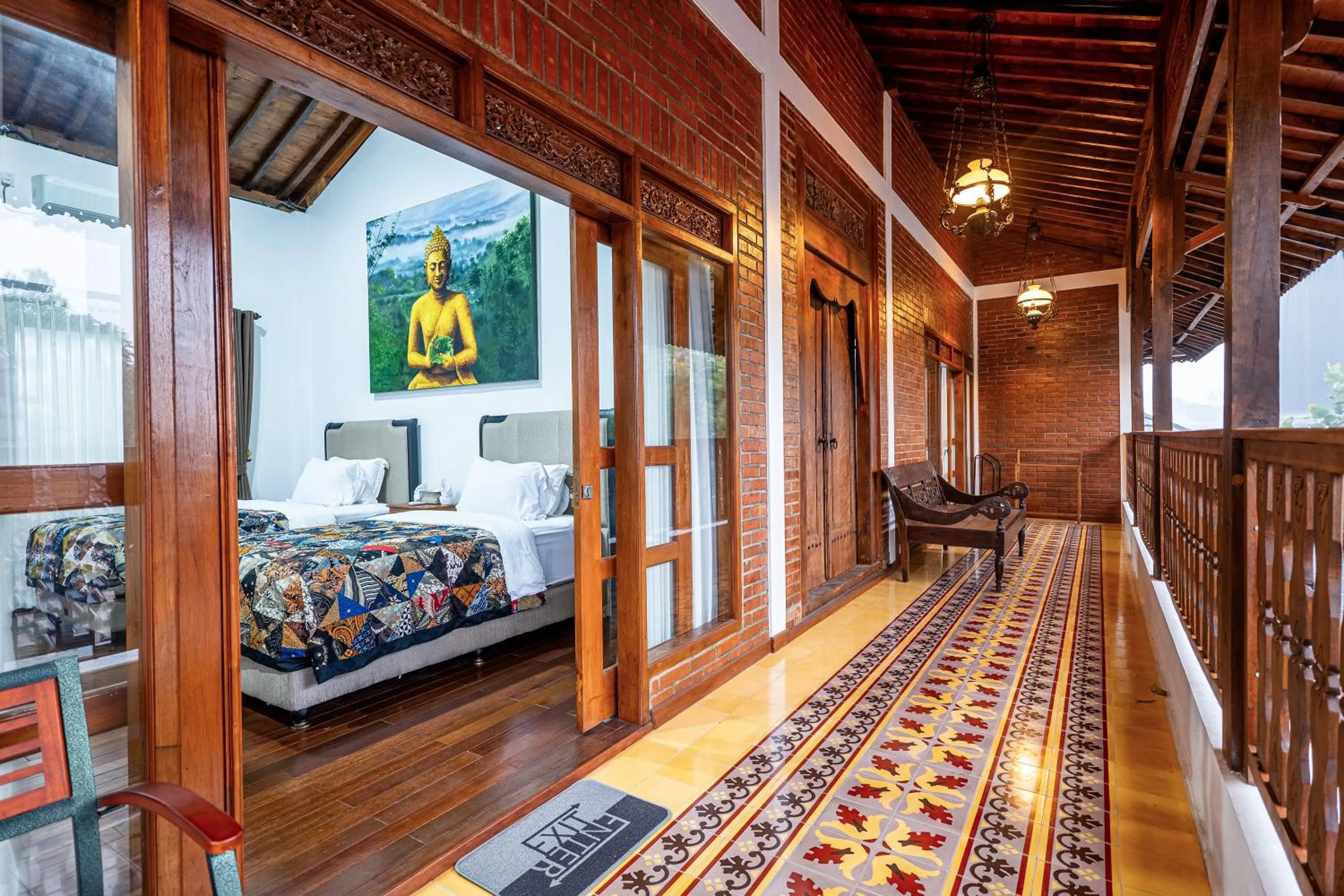 Seating area in Joglo Wardani