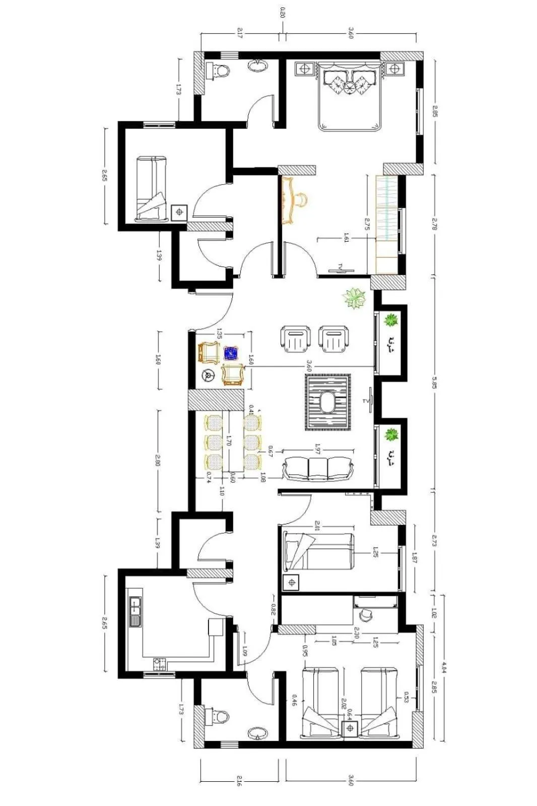 Floor plan in وهج للشقق الفندقية Wahaj Hotel Apartments 2