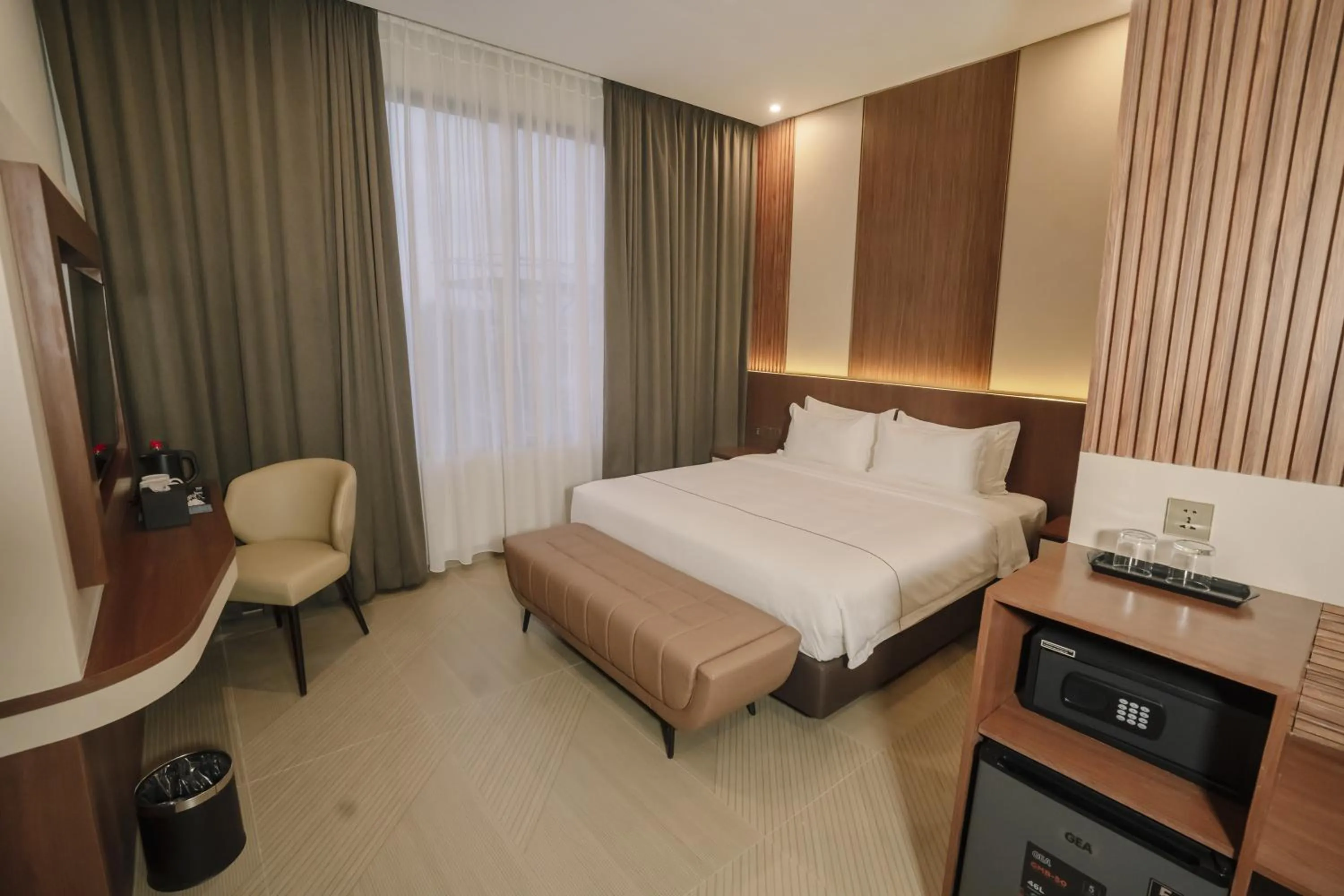 Bed in Parkside's Hotel Palembang