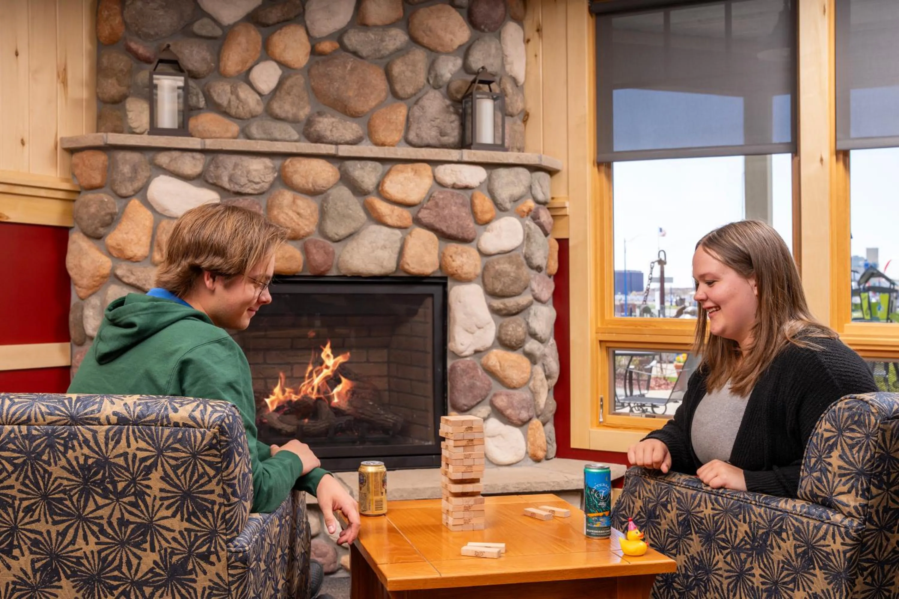 People in Park Point Marina Inn