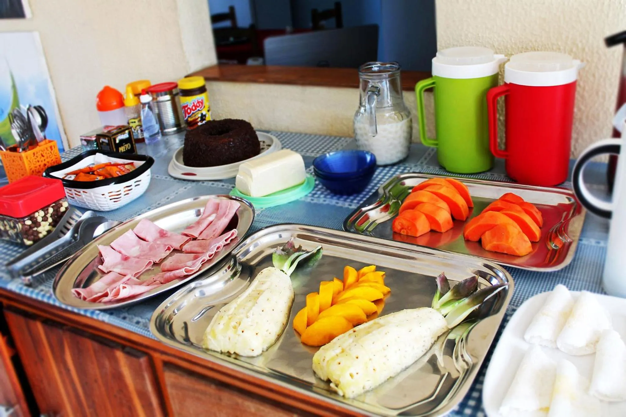 Buffet breakfast in Pousada Brasita