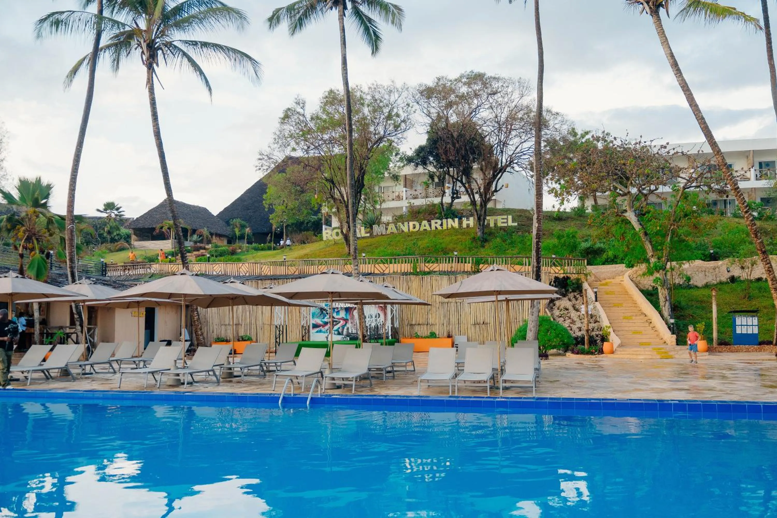 Pool view in Royal Mandarin Hotel & Resort Zanzibar