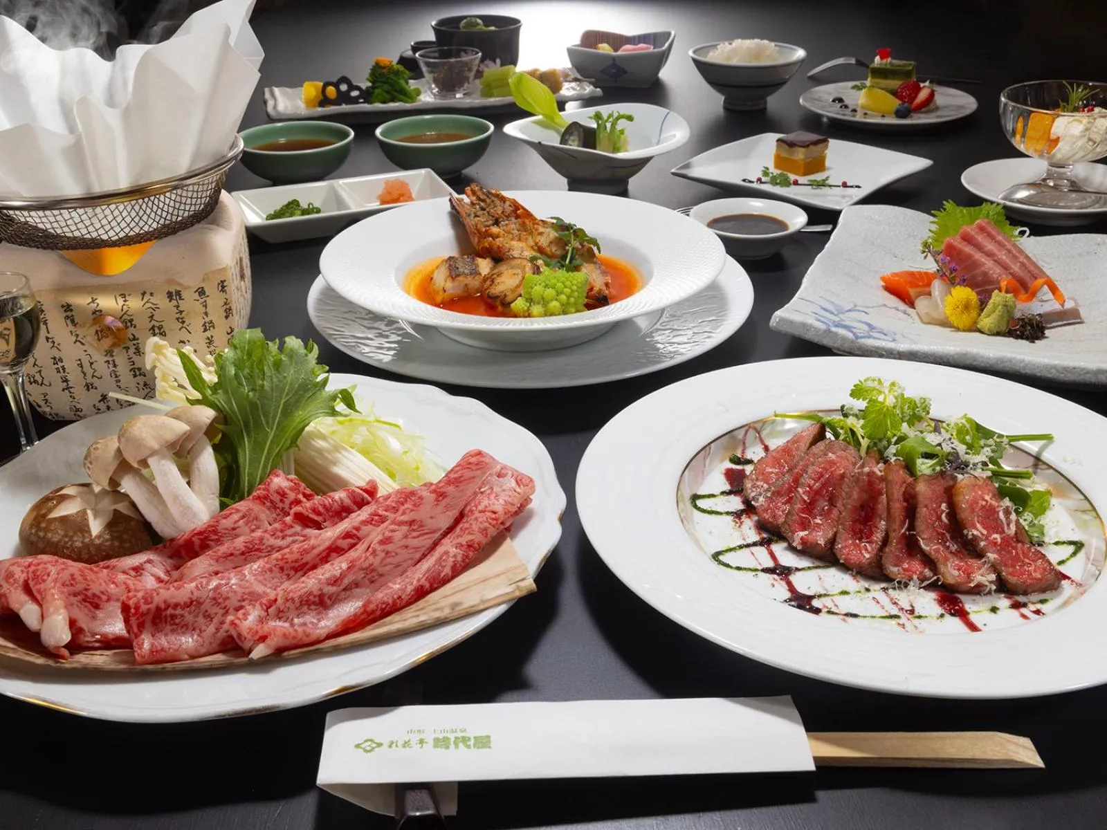 Dinner in Saikatei Jidaiya