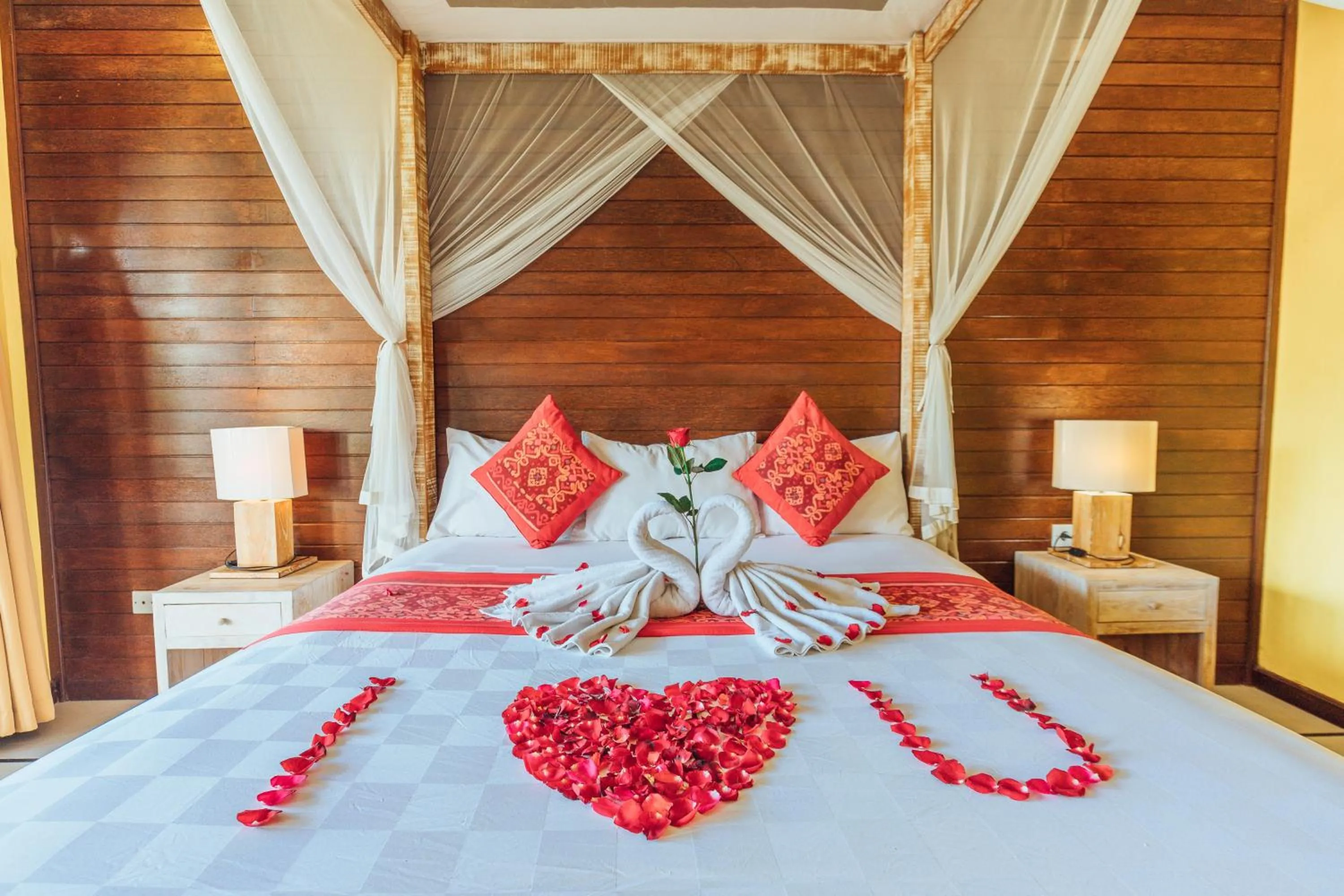 Bed in Pondok Kutuh Guest House