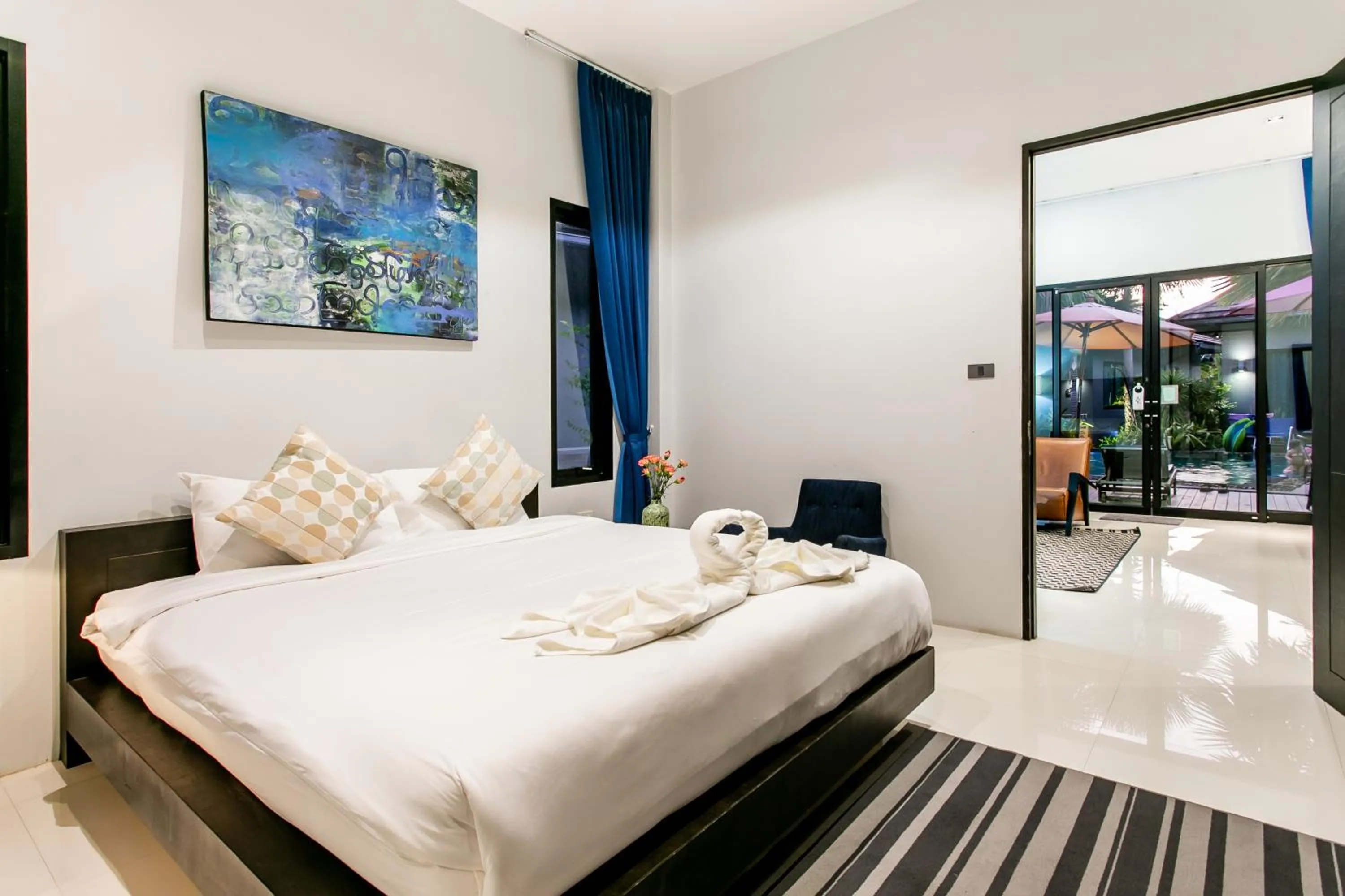 Bed in Seava House Ao-Nang Krabi