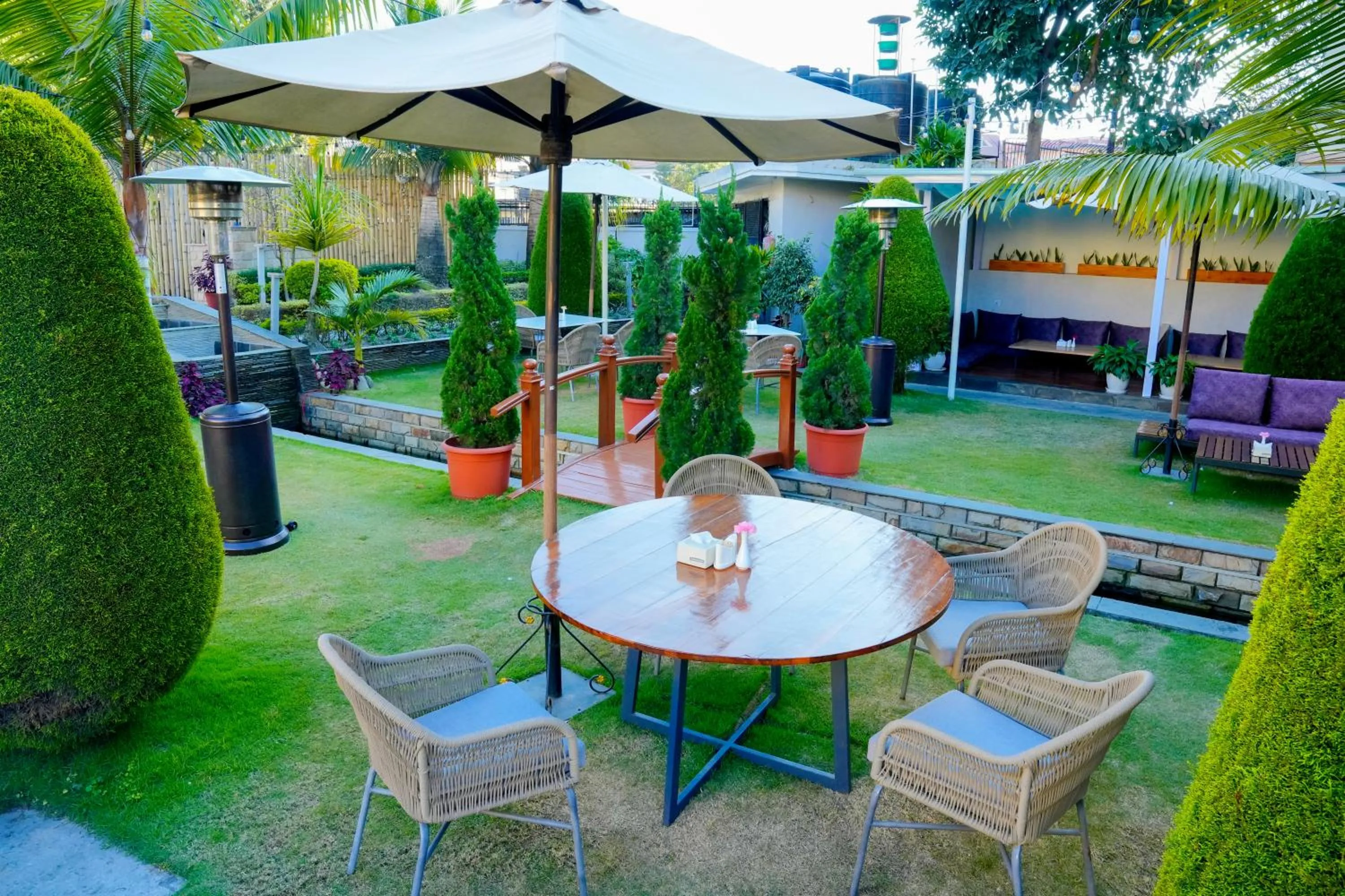 Garden in Hotel Harmika - Spiritual retreat with garden & Stupa view