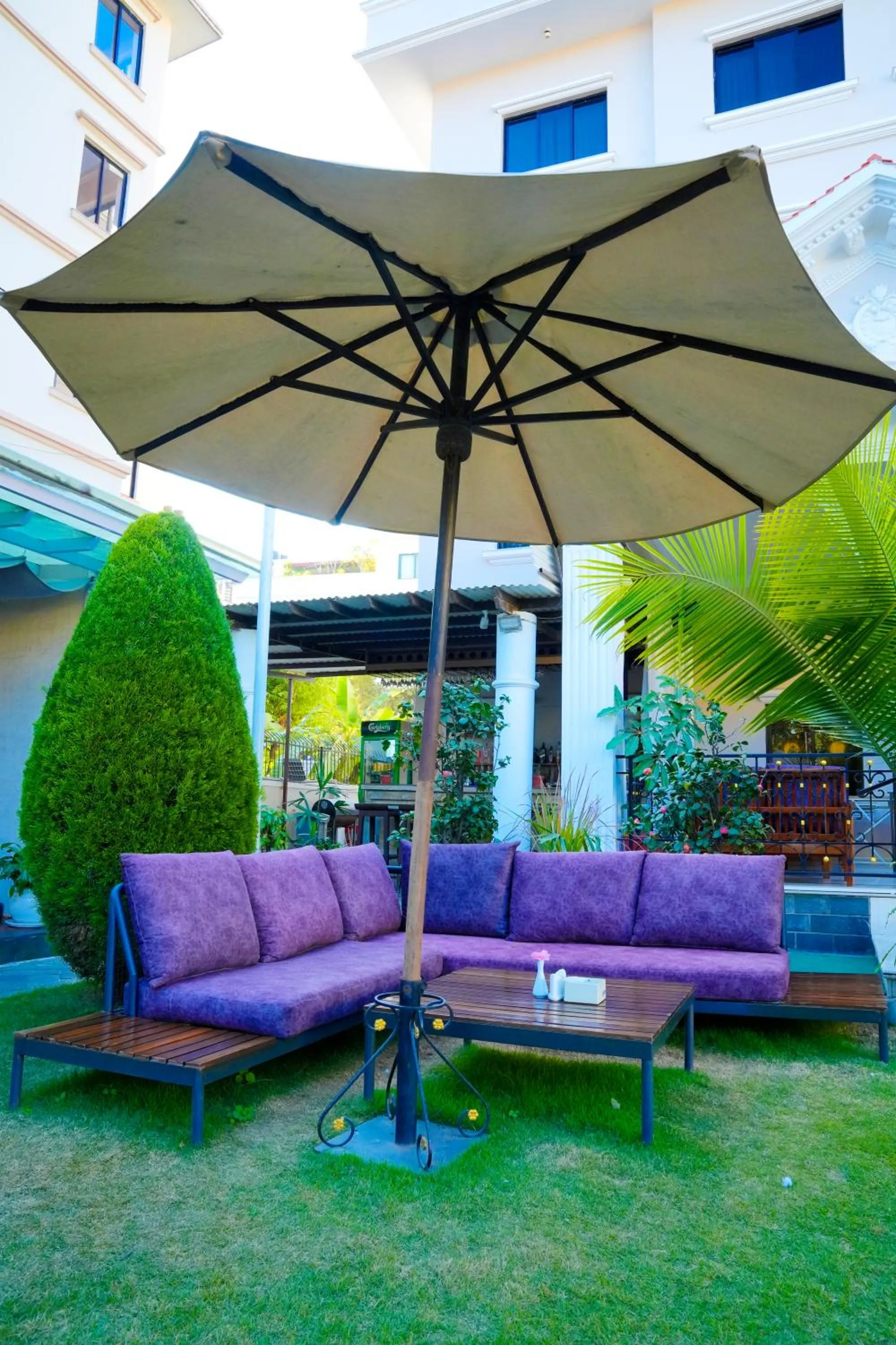 Garden in Hotel Harmika - Spiritual retreat with garden & Stupa view