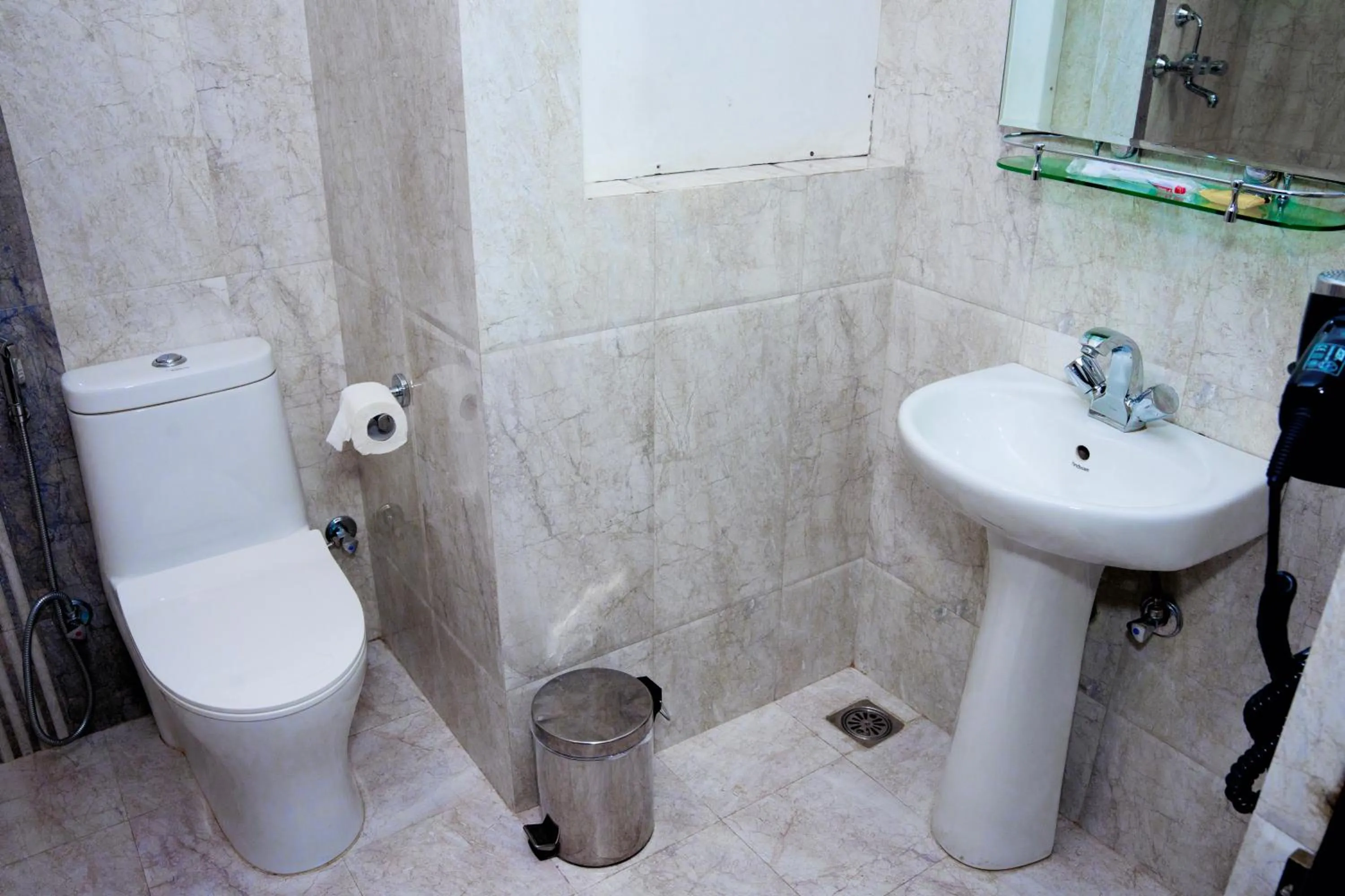 Bathroom in Hotel Harmika - Spiritual retreat with garden & Stupa view