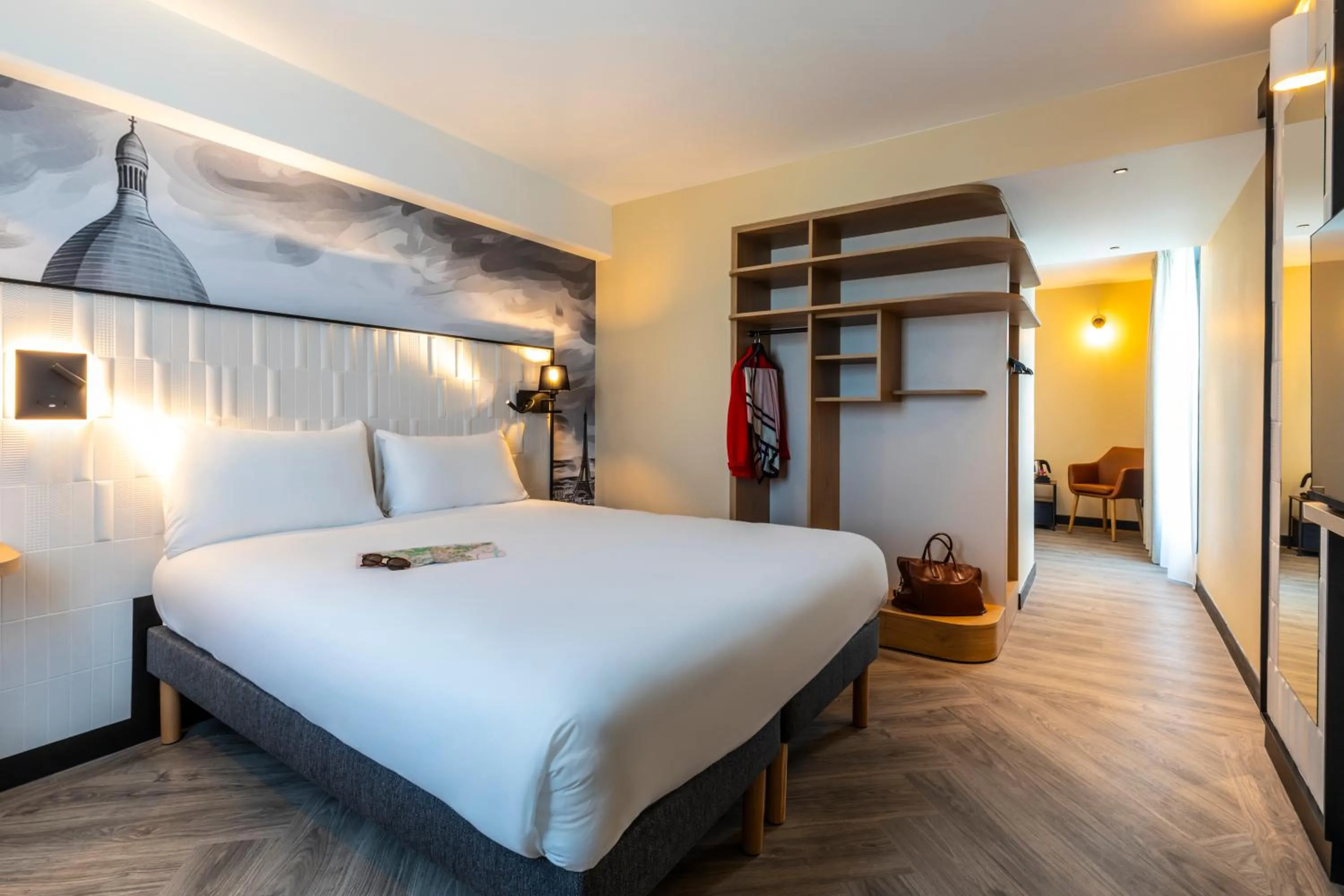 Bed in ibis Styles Paris Porte de Pantin Philharmonie