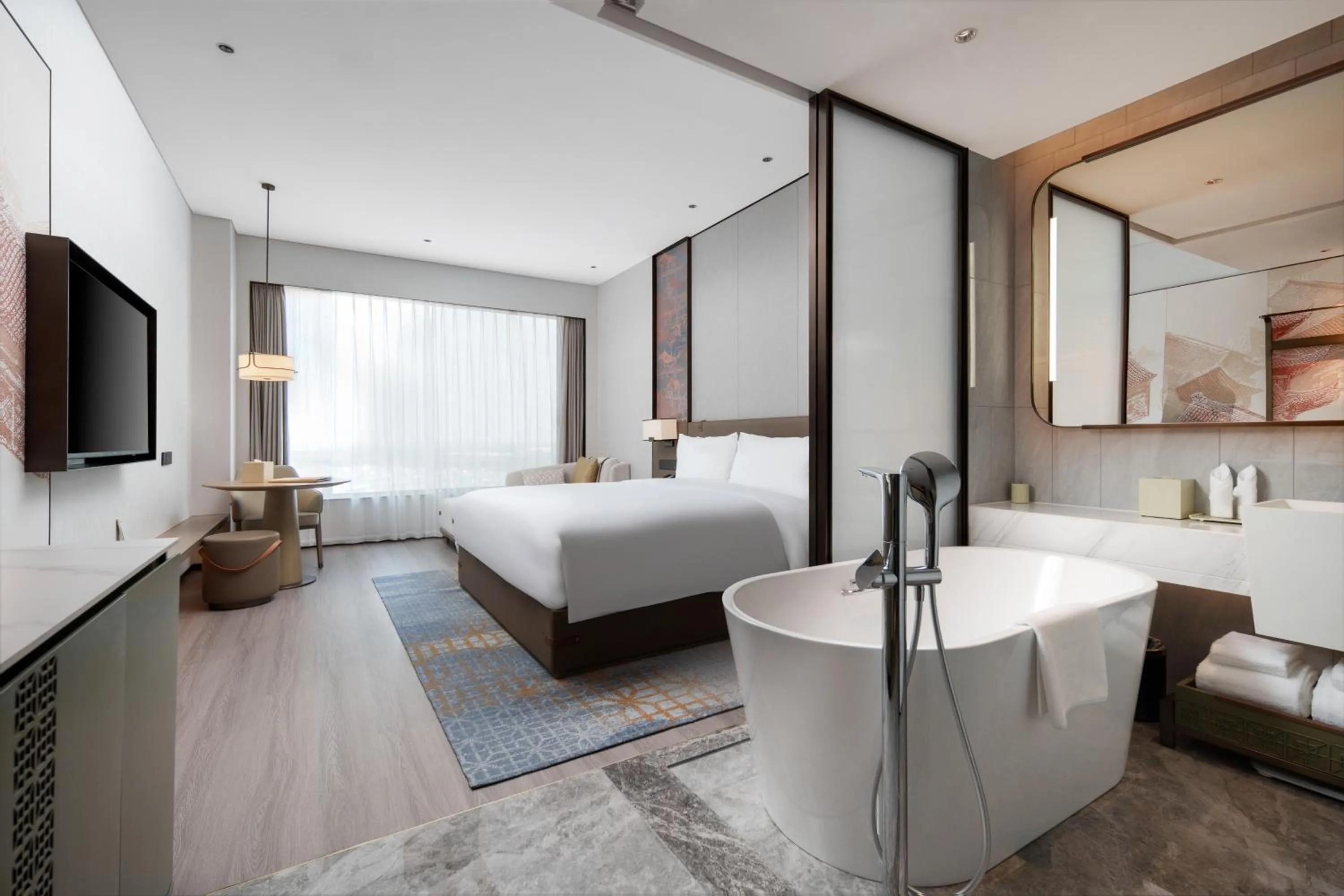 Photo of the whole room, Bed in Grand Mercure Changzhou Luoxi