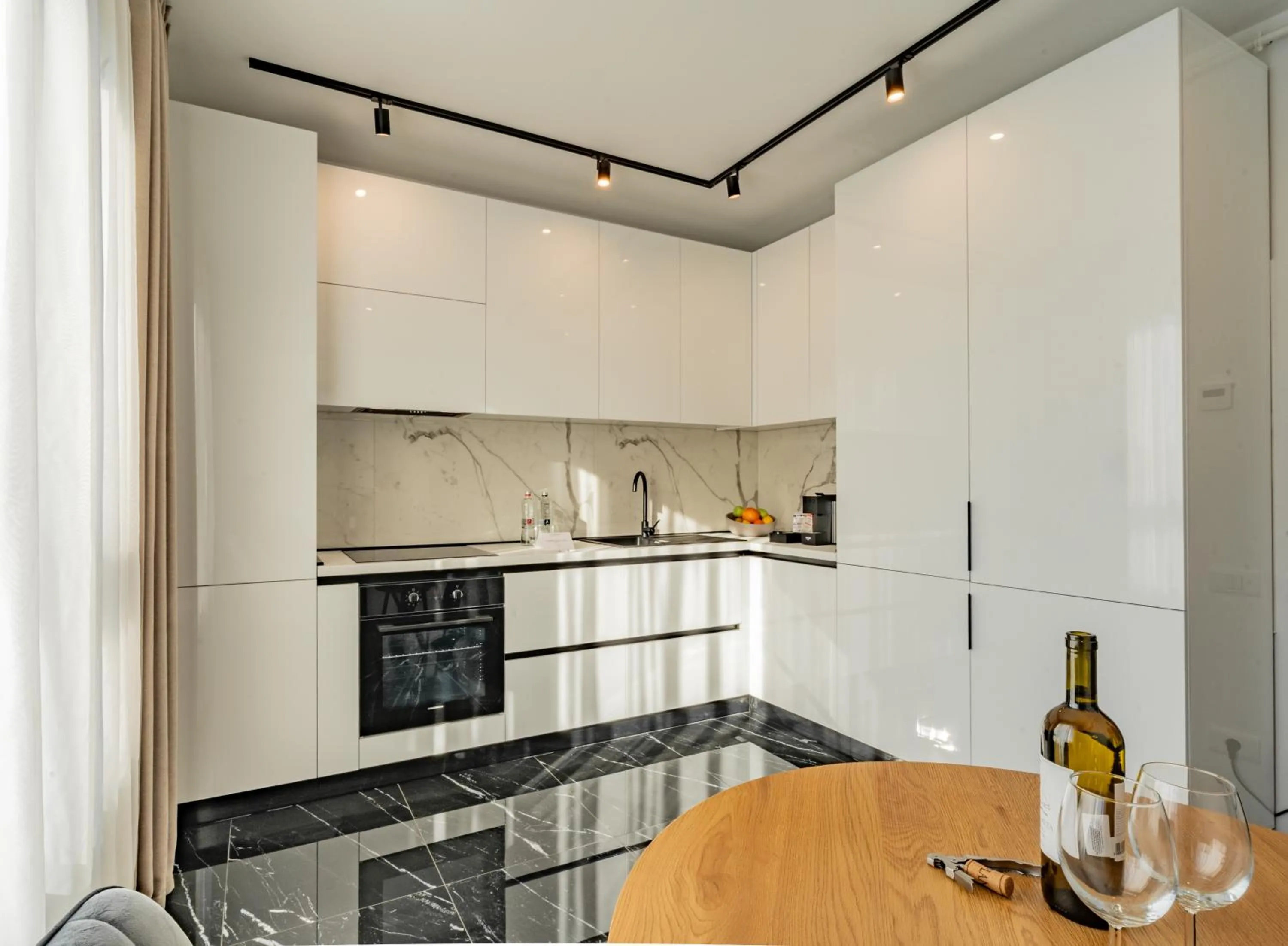 Kitchen or kitchenette in Cavar Aparthotel