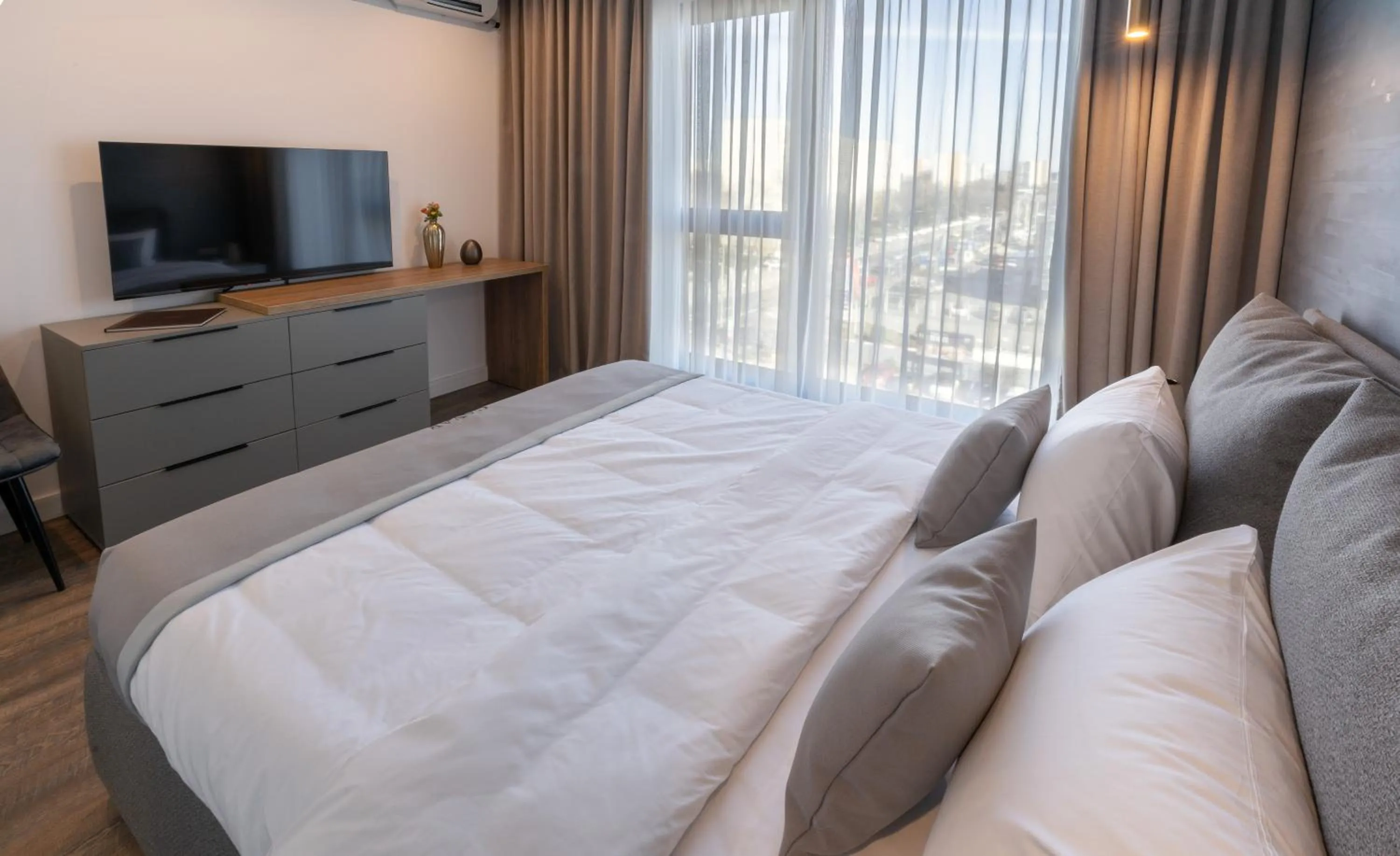 Bed in Cavar Aparthotel