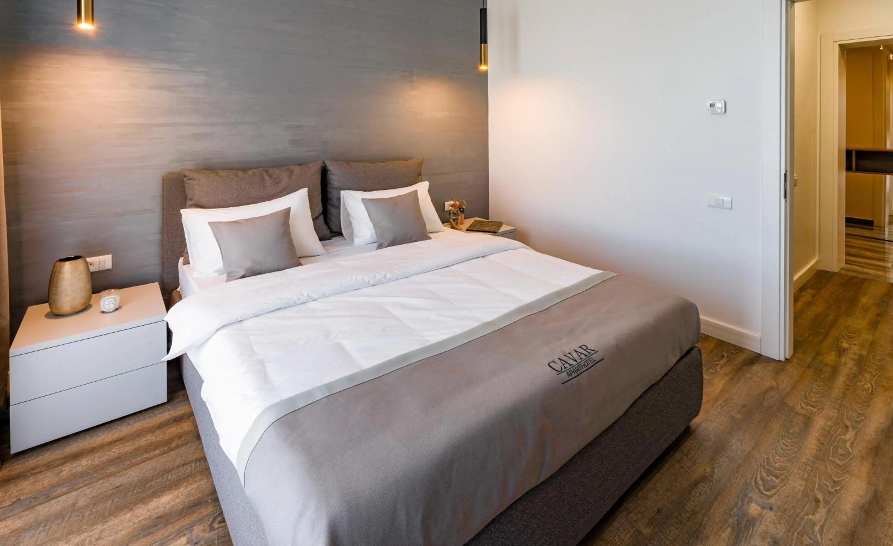 Bed in Cavar Aparthotel