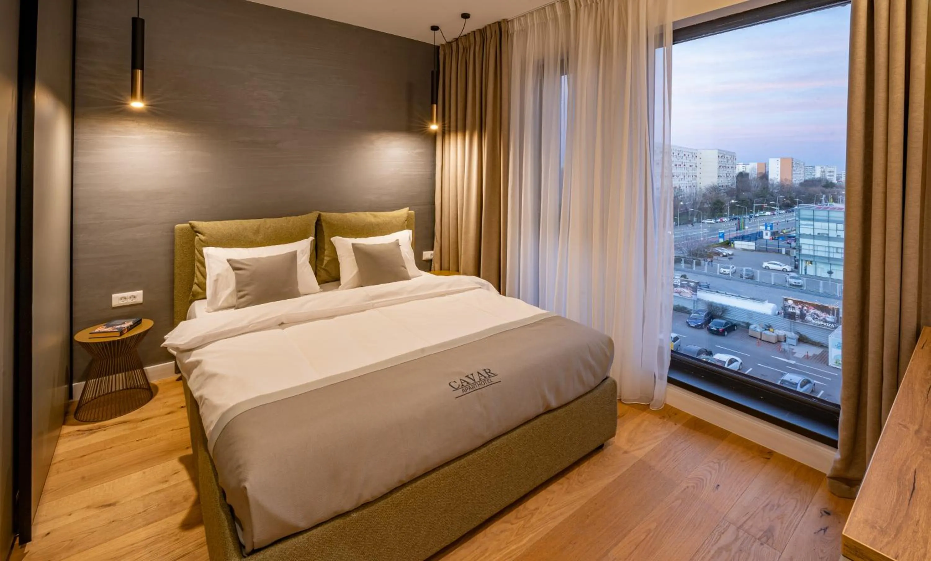 Bed in Cavar Aparthotel