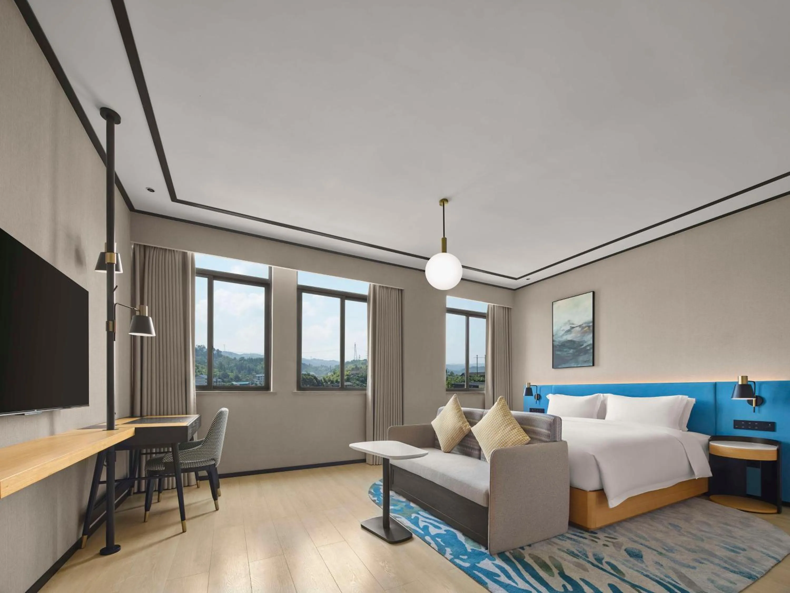 Bedroom, Bed in Hilton Garden Inn Huaihua Anjiang