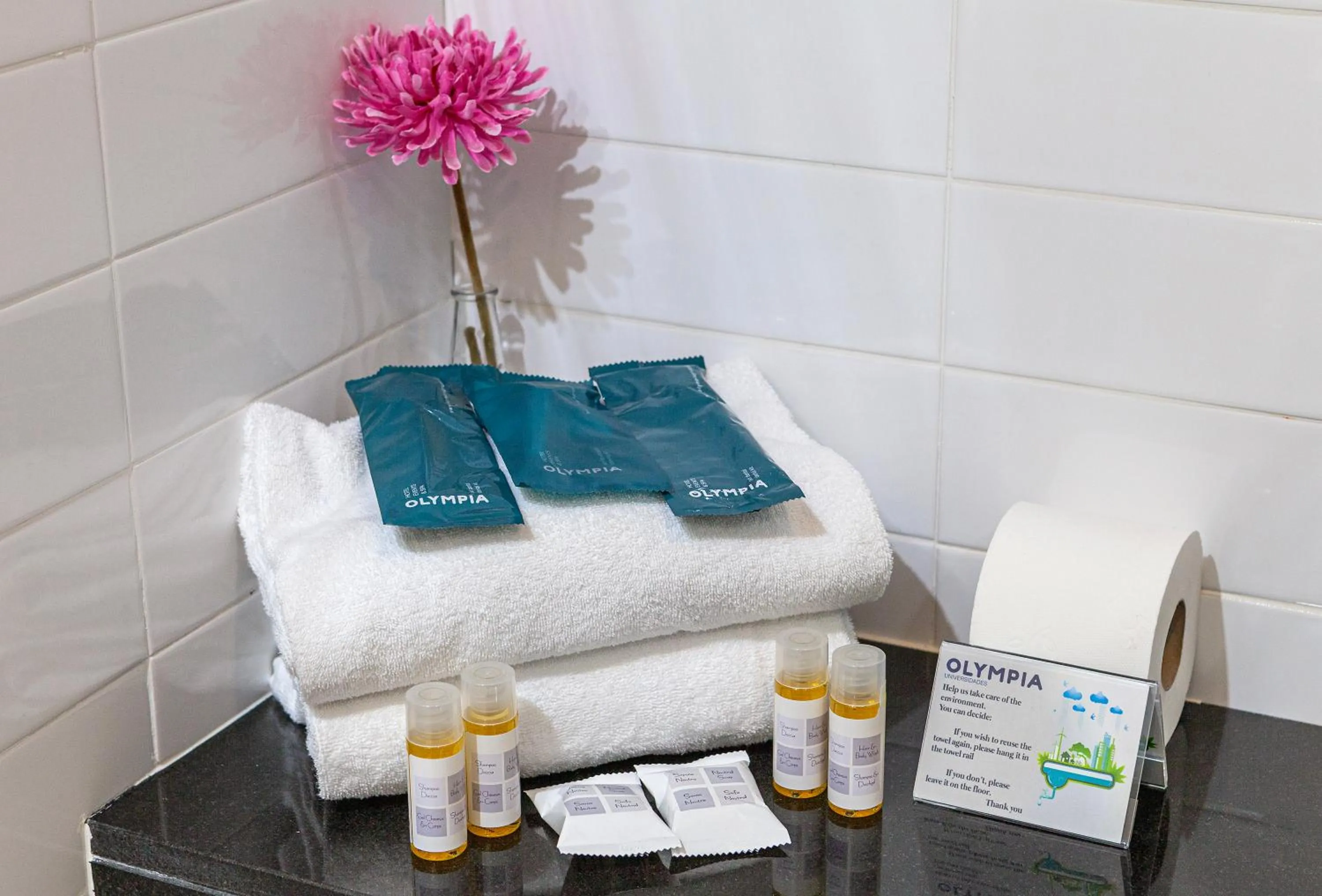 Bathroom in Hotel Olympia Universidades