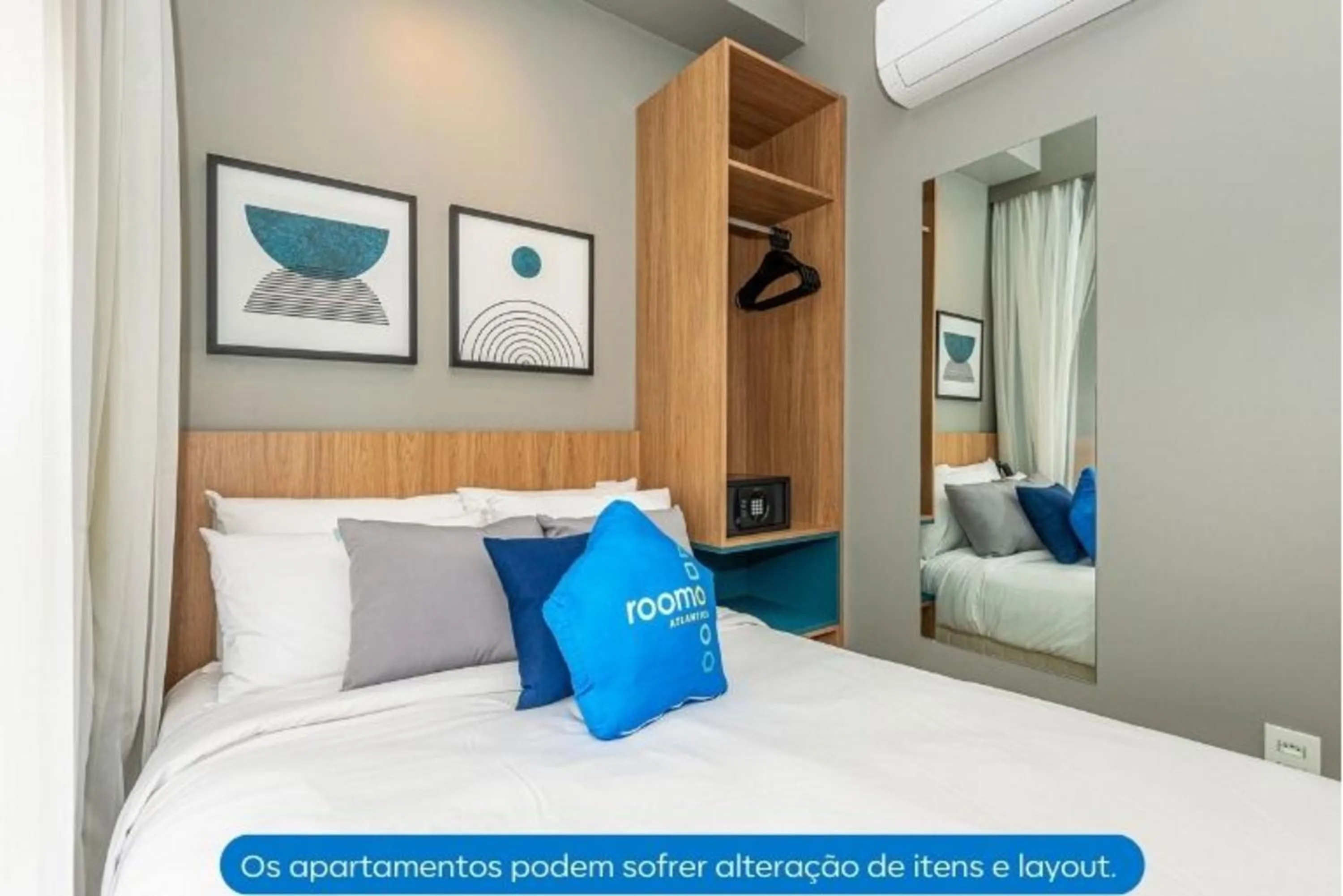 Photo of the whole room, Bed in Roomo Transamerica SP Alto do Ipiranga