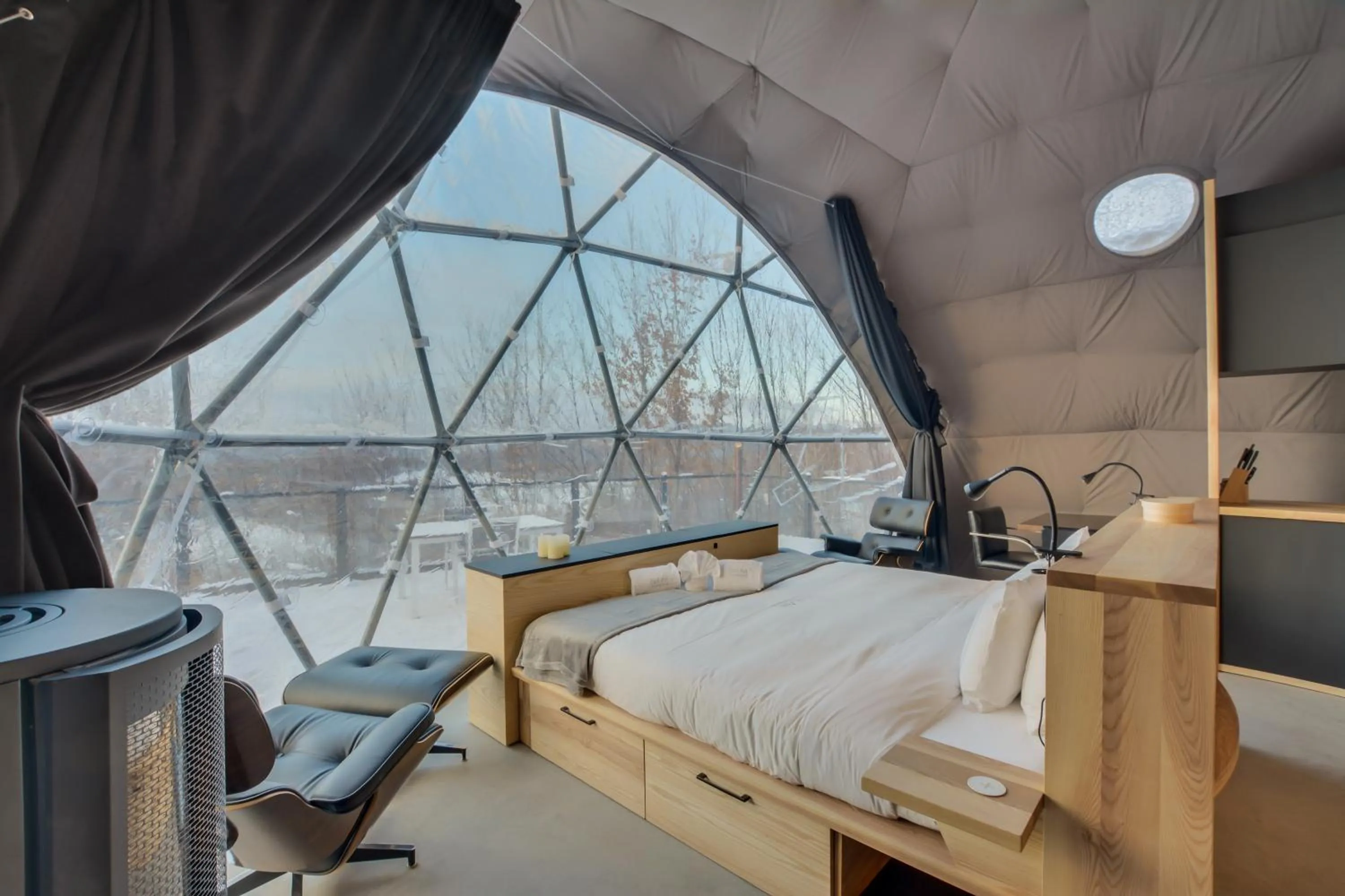 Bed in Bel Air Tremblant Hotel & Residences